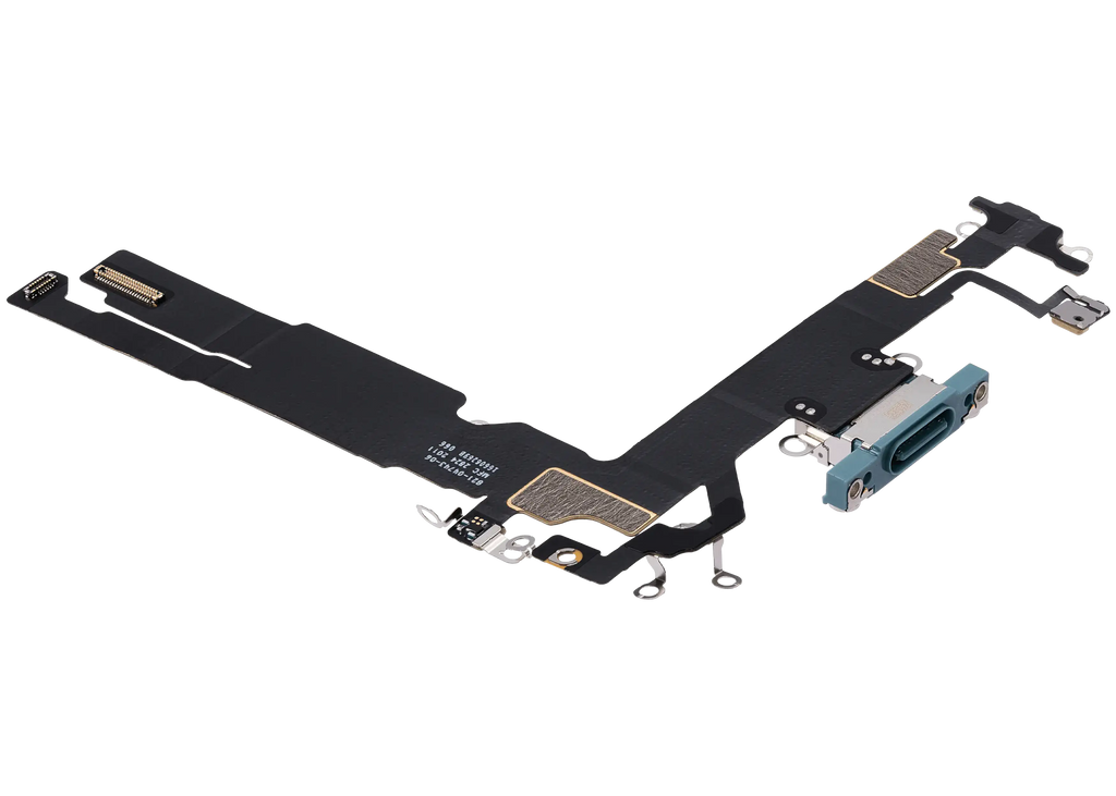 Ladebuchse Flex Cable für iPhone 16 (gebrauchter OEM-Ausbau) (Teal)