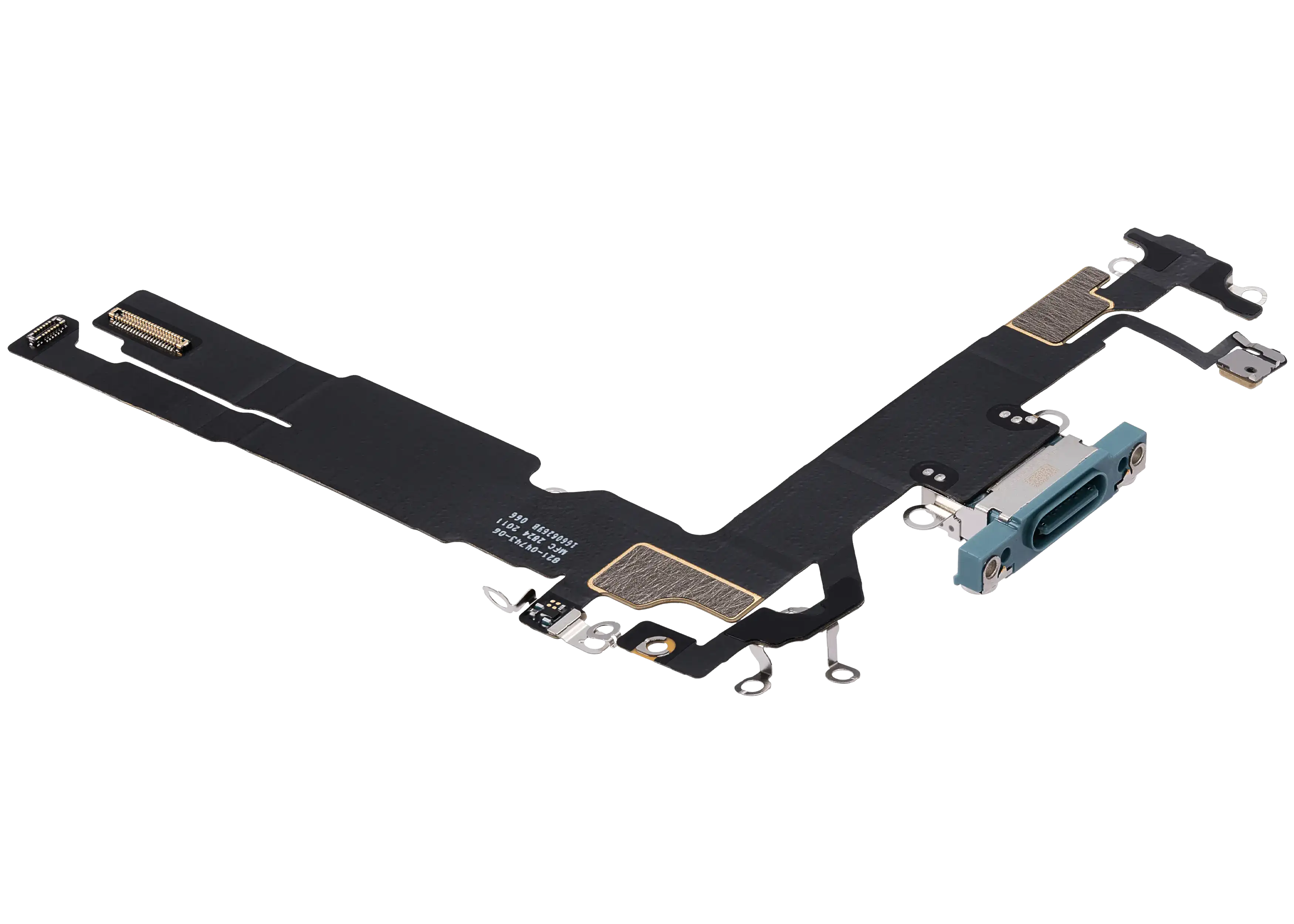 Ladebuchse Flex Cable für iPhone 16 (gebrauchter OEM-Ausbau) (Teal)