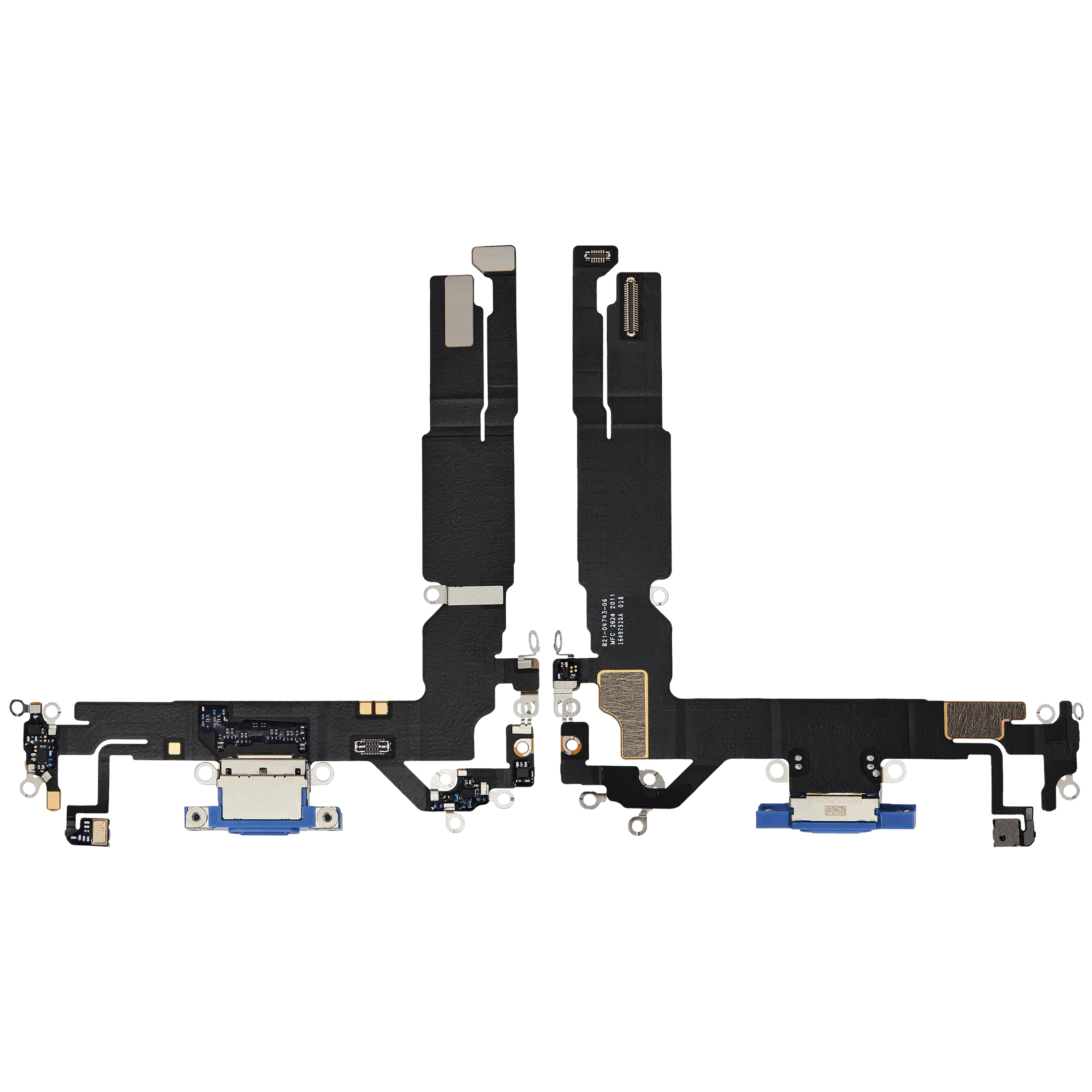 Ladebuchse Flex Cable für iPhone 16 (gebrauchter OEM-Ausbau) (Ultramarine)