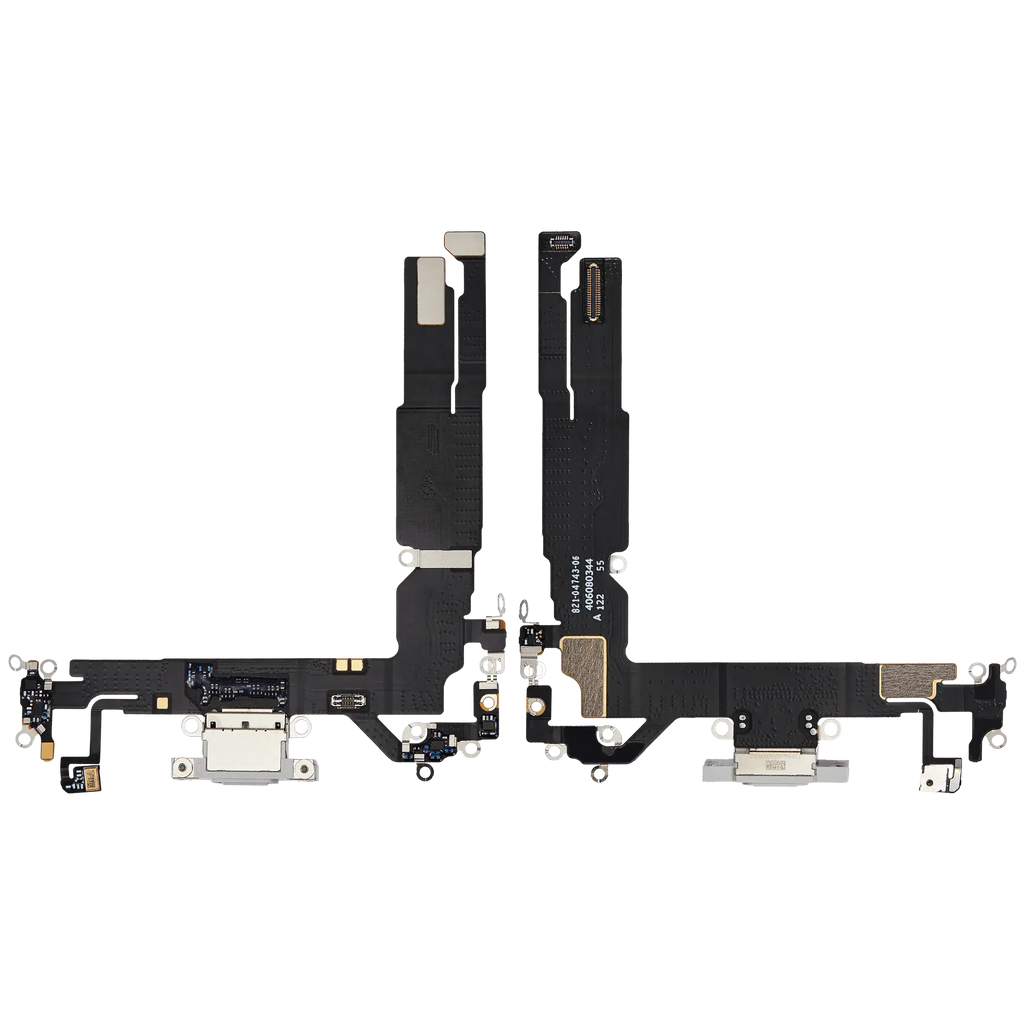 Ladebuchse Flex Cable für iPhone 16 (gebrauchter OEM-Ausbau) (Weiß)
