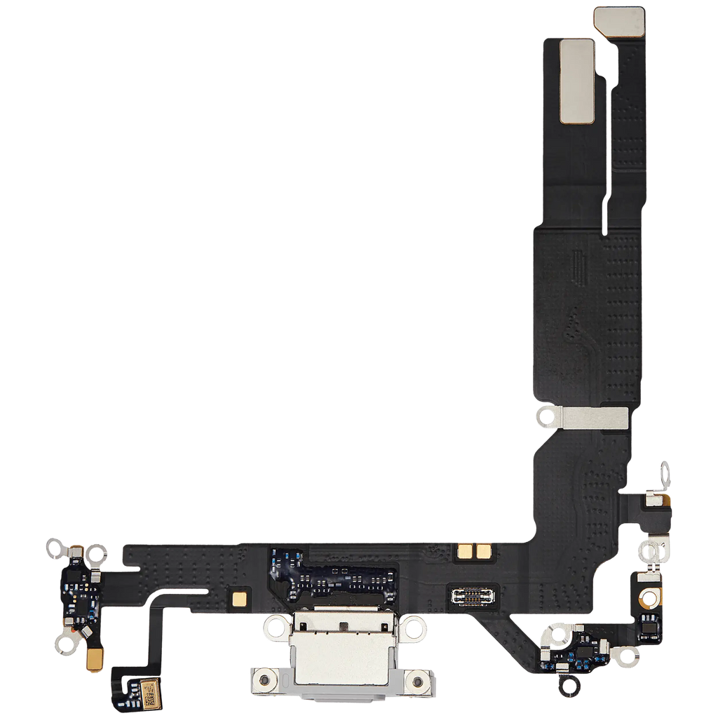 Ladebuchse Flex Cable für iPhone 16 (gebrauchter OEM-Ausbau) (Weiß)