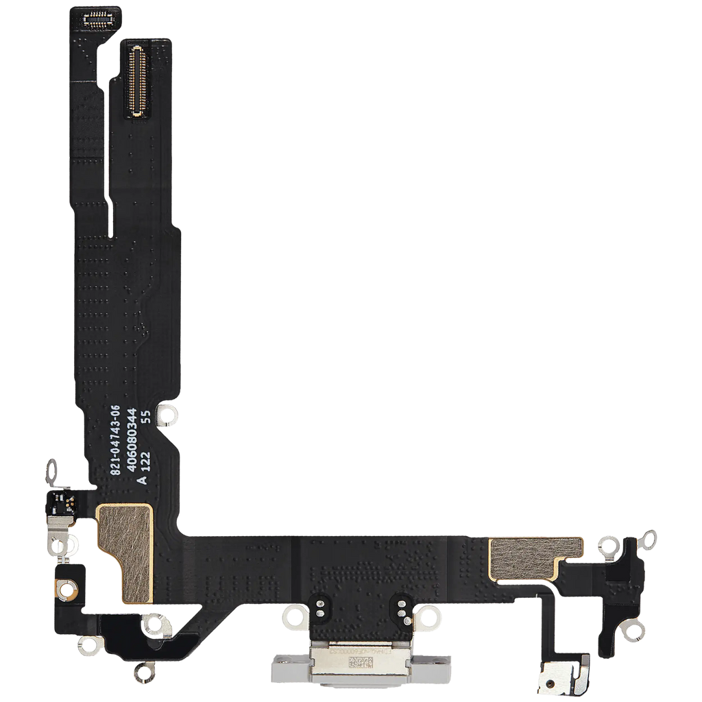 Ladebuchse Flex Cable für iPhone 16 (gebrauchter OEM-Ausbau) (Weiß)