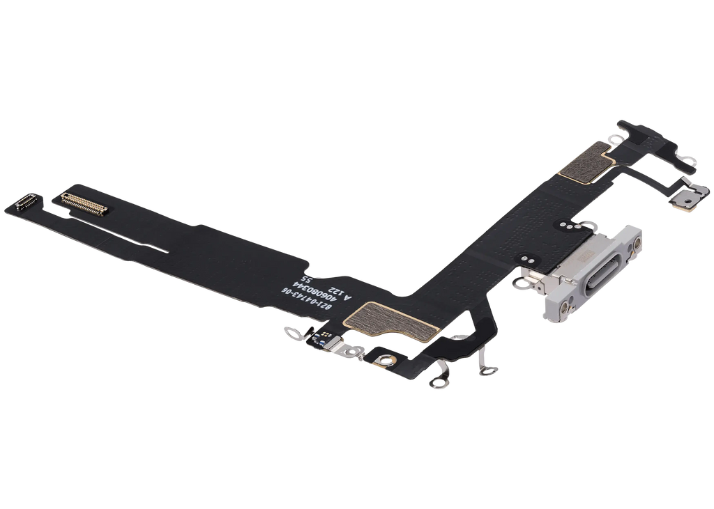 Ladebuchse Flex Cable für iPhone 16 (gebrauchter OEM-Ausbau) (Weiß)