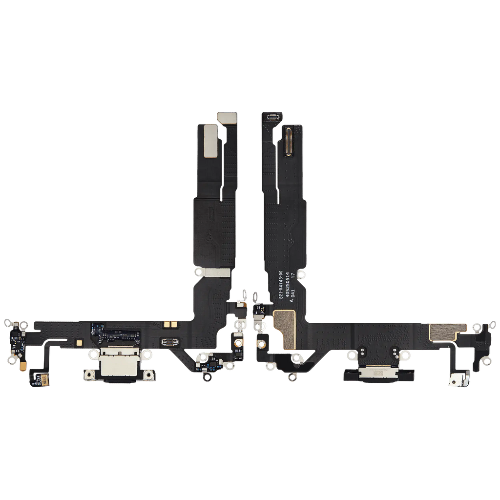 Ladebuchse Flex Cable für iPhone 16 (gebrauchter OEM-Ausbau) (Schwarz)