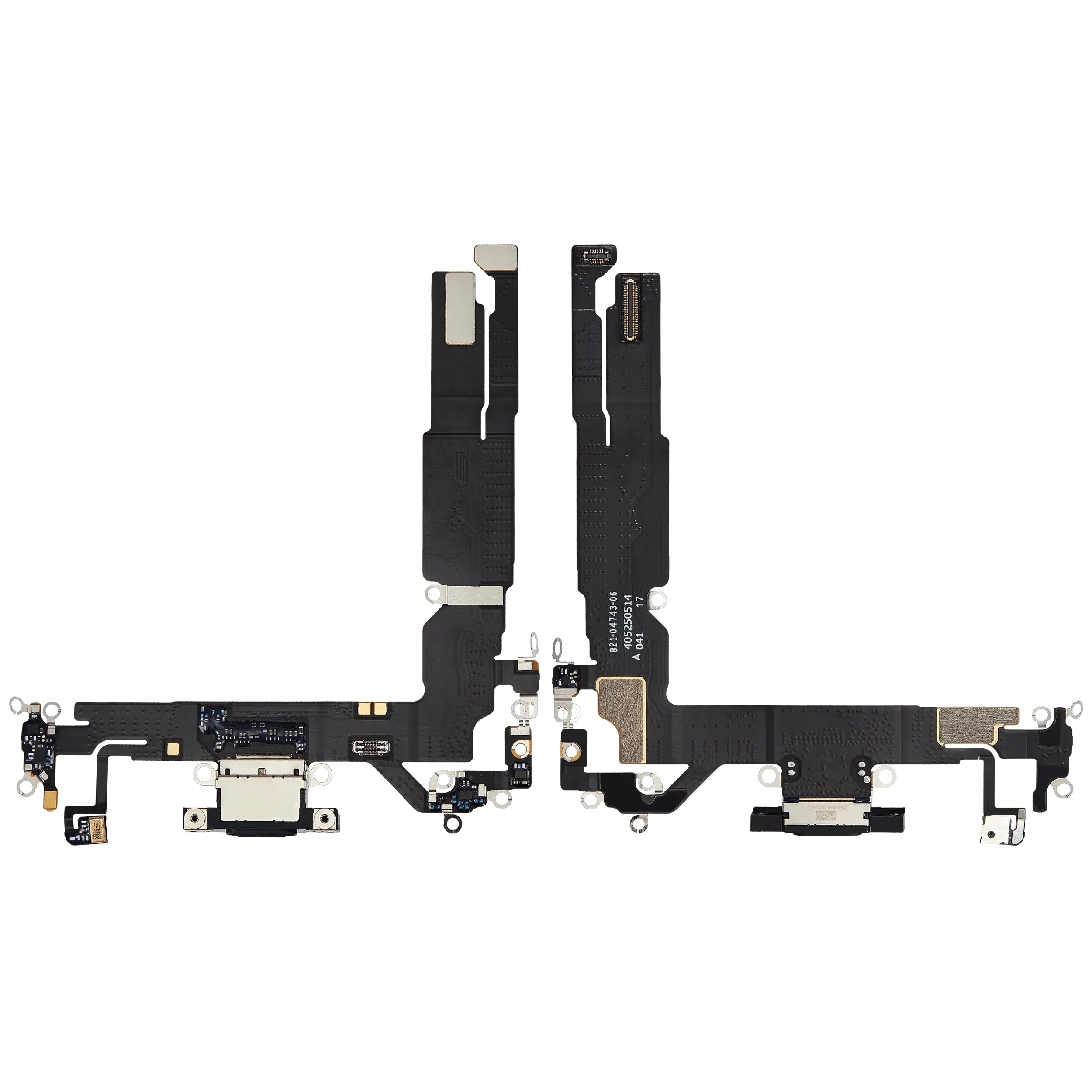 Ladebuchse Flex Cable für iPhone 16 (gebrauchter OEM-Ausbau) (Schwarz)
