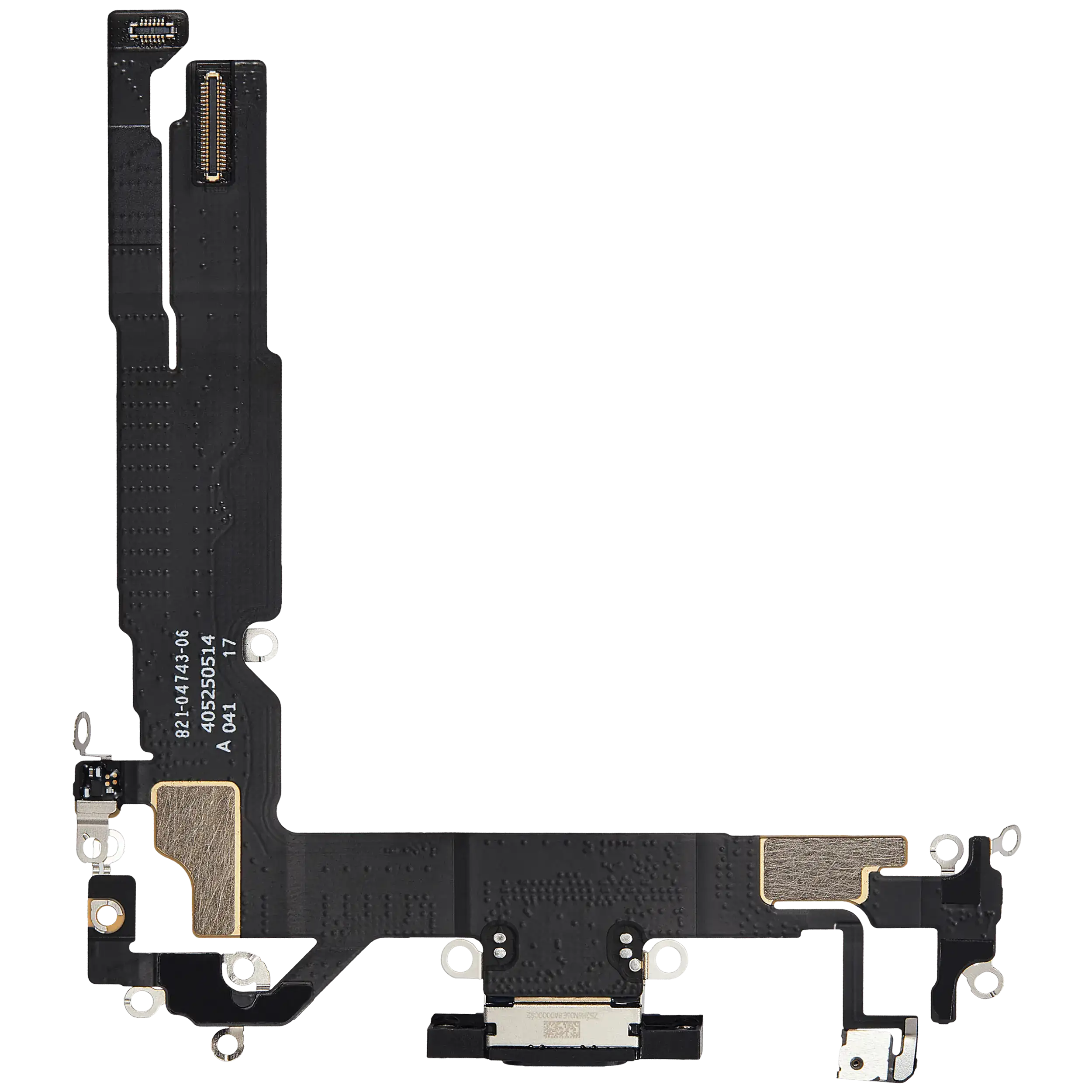 Ladebuchse Flex Cable für iPhone 16 (gebrauchter OEM-Ausbau) (Schwarz)