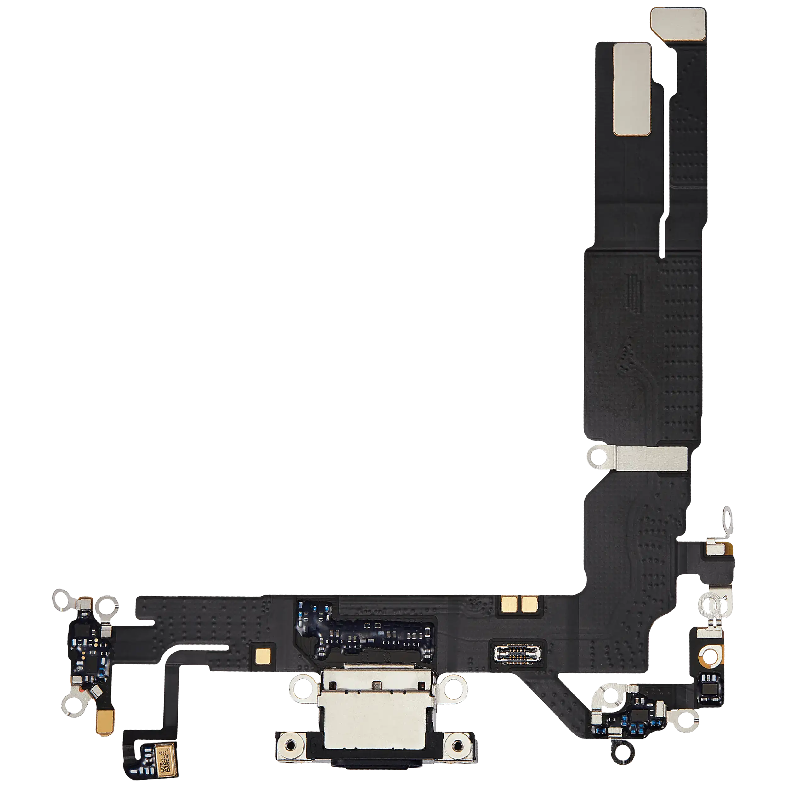 Ladebuchse Flex Cable für iPhone 16 (gebrauchter OEM-Ausbau) (Schwarz)