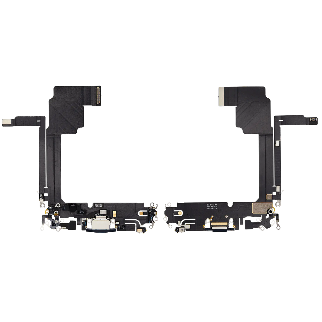 Ladebuchse Flex Cable für iPhone 15 Pro Max (gebrauchter OEM-Ausbau) (Blau Titanium)