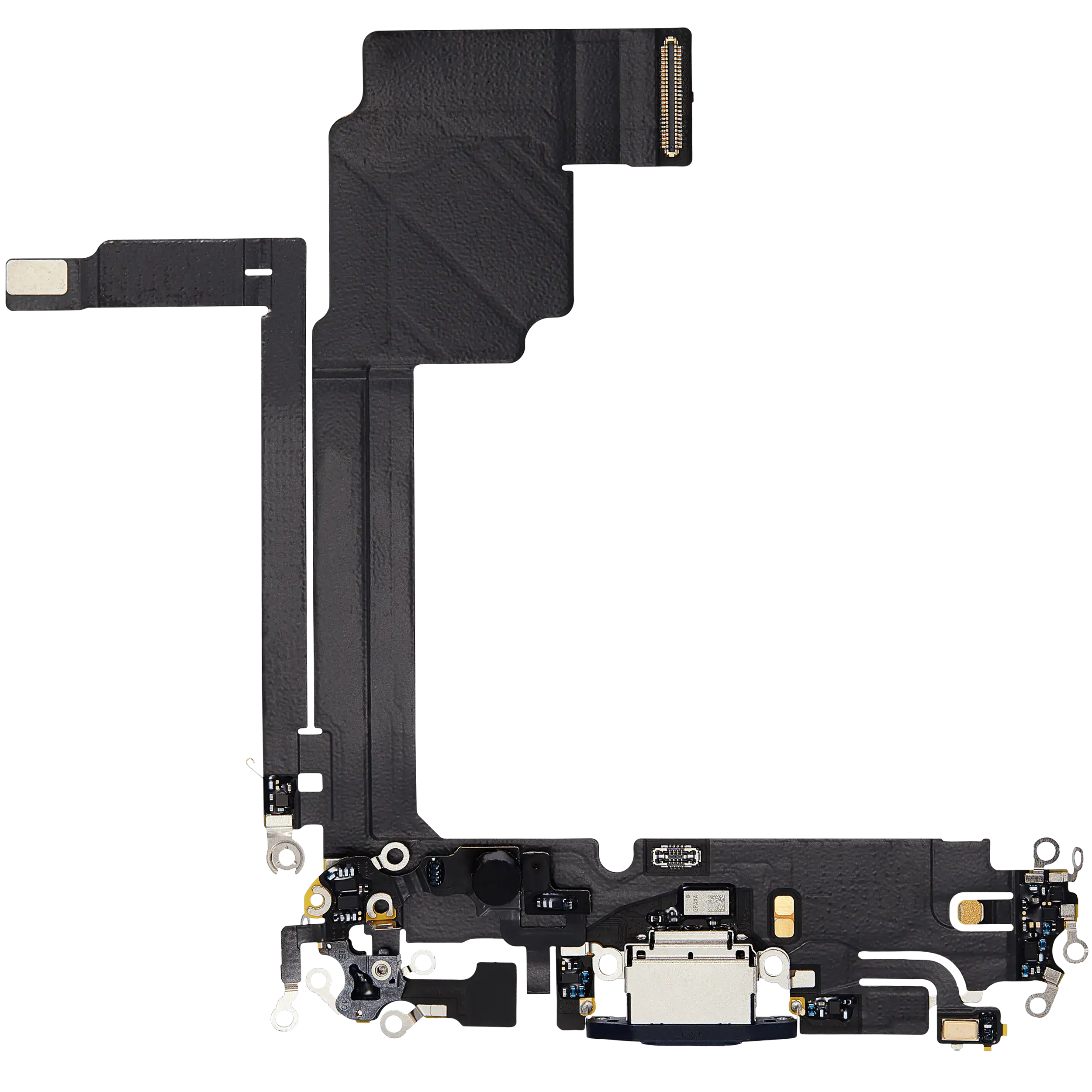 Ladebuchse Flex Cable für iPhone 15 Pro Max (gebrauchter OEM-Ausbau) (Blau Titanium)
