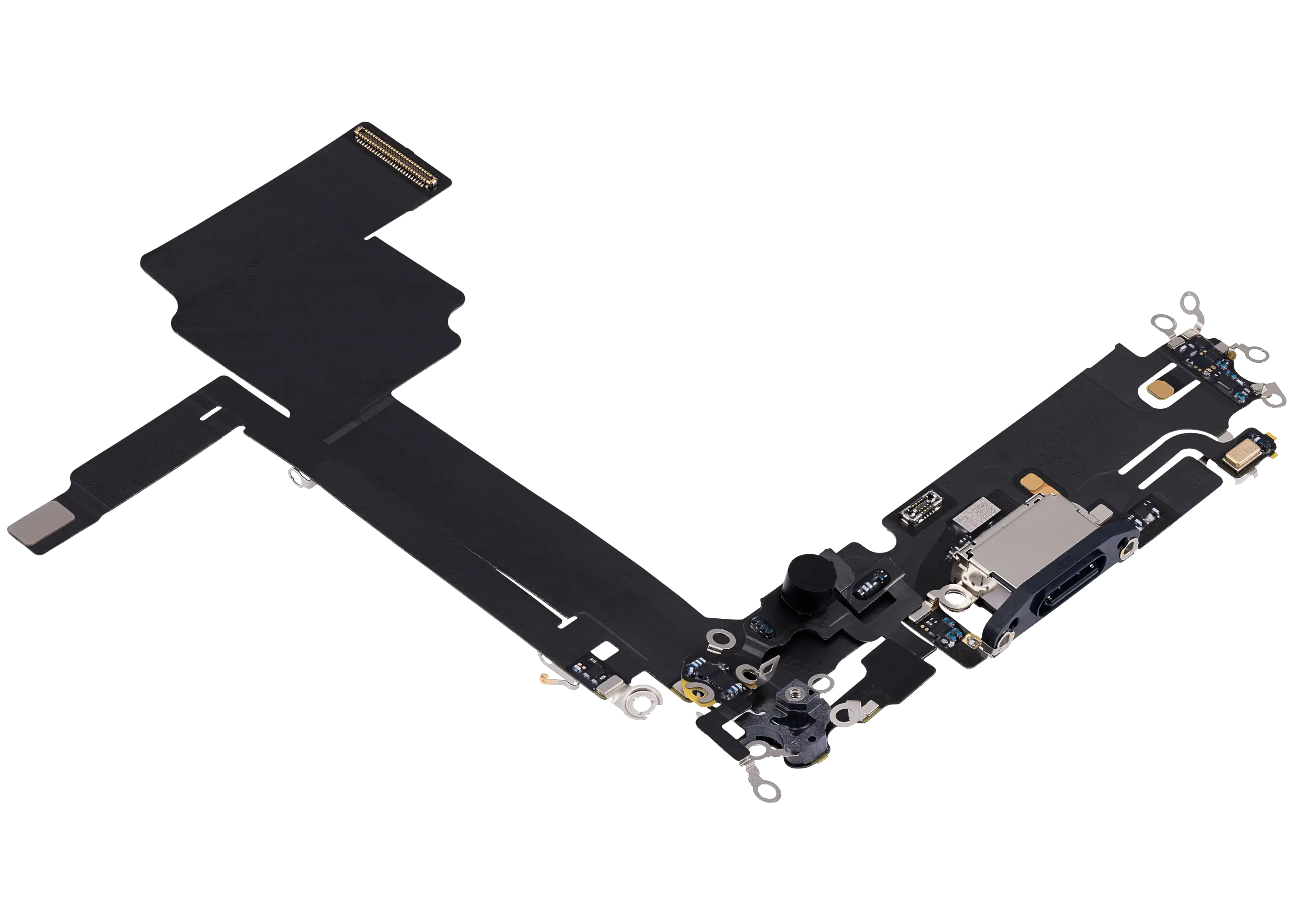 Ladebuchse Flex Cable für iPhone 15 Pro Max (gebrauchter OEM-Ausbau) (Blau Titanium)