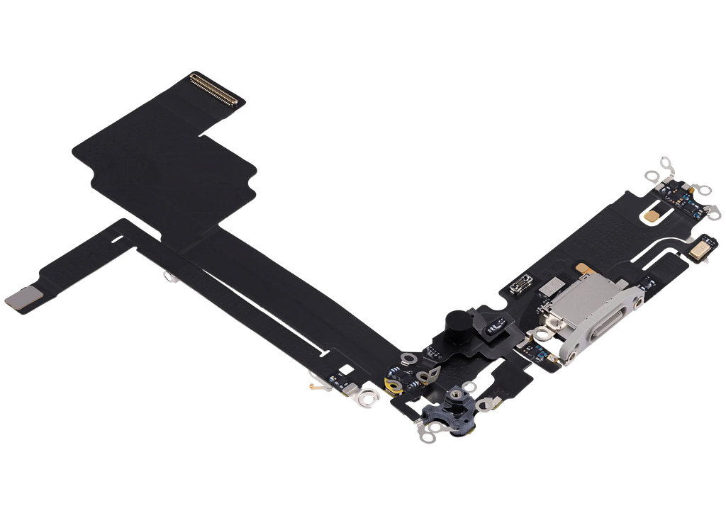 Ladebuchse Flex Cable für iPhone 15 Pro Max (gebrauchter OEM-Ausbau) (Weiß Titanium)