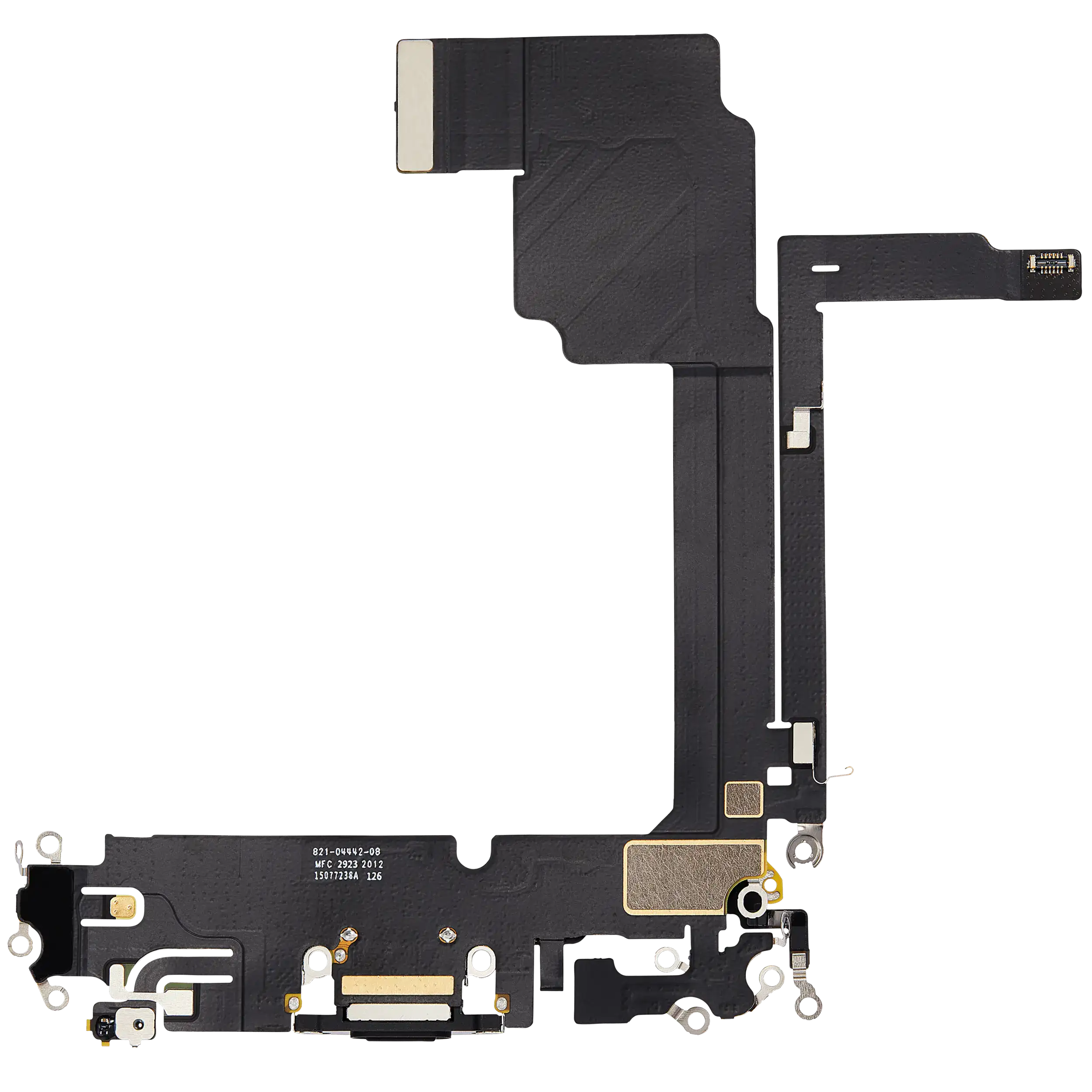 Ladebuchse Flex Cable für iPhone 15 Pro Max (gebrauchter OEM-Ausbau) (Schwarz Titanium)