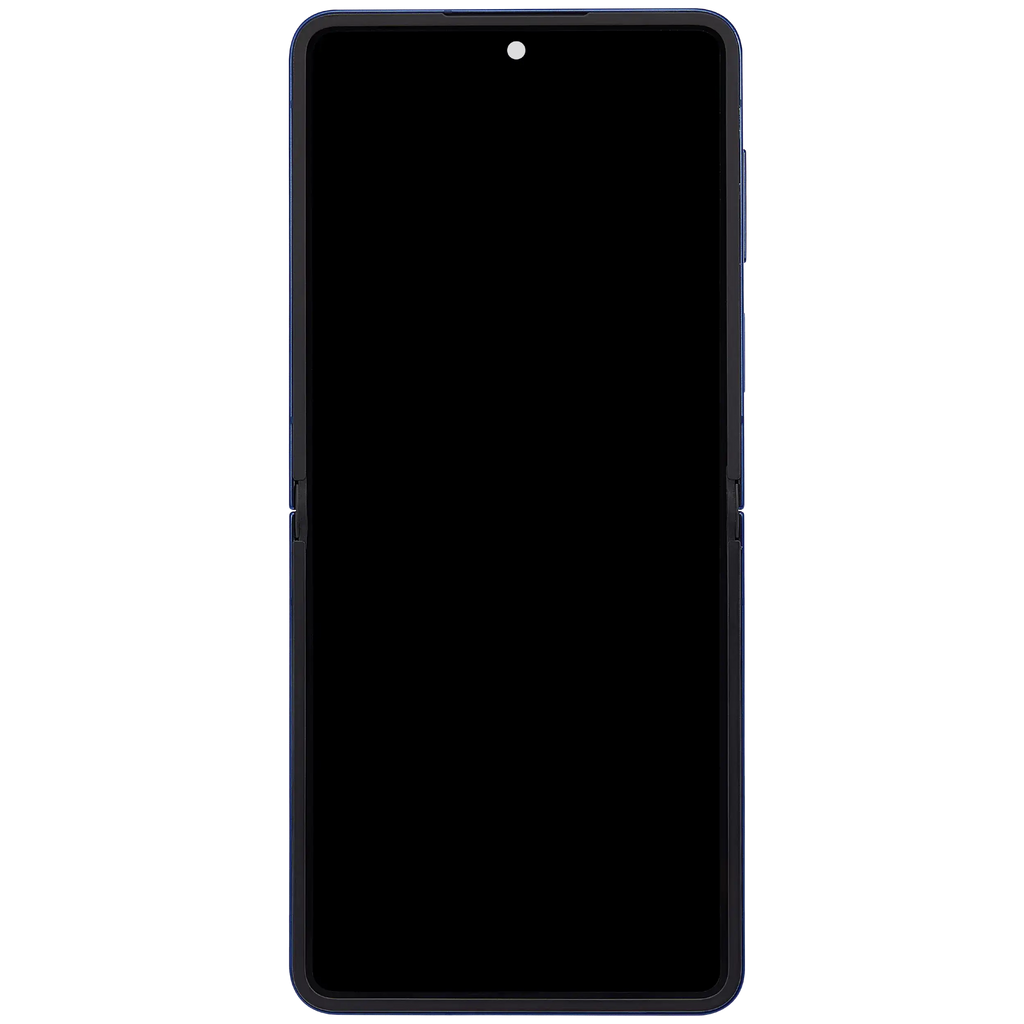 Inner OLED-Display mit Rahmen Compatible für Samsung Galaxy Z Flip 7 5G (US-Version) (Refurbished) (Blue Shadow)