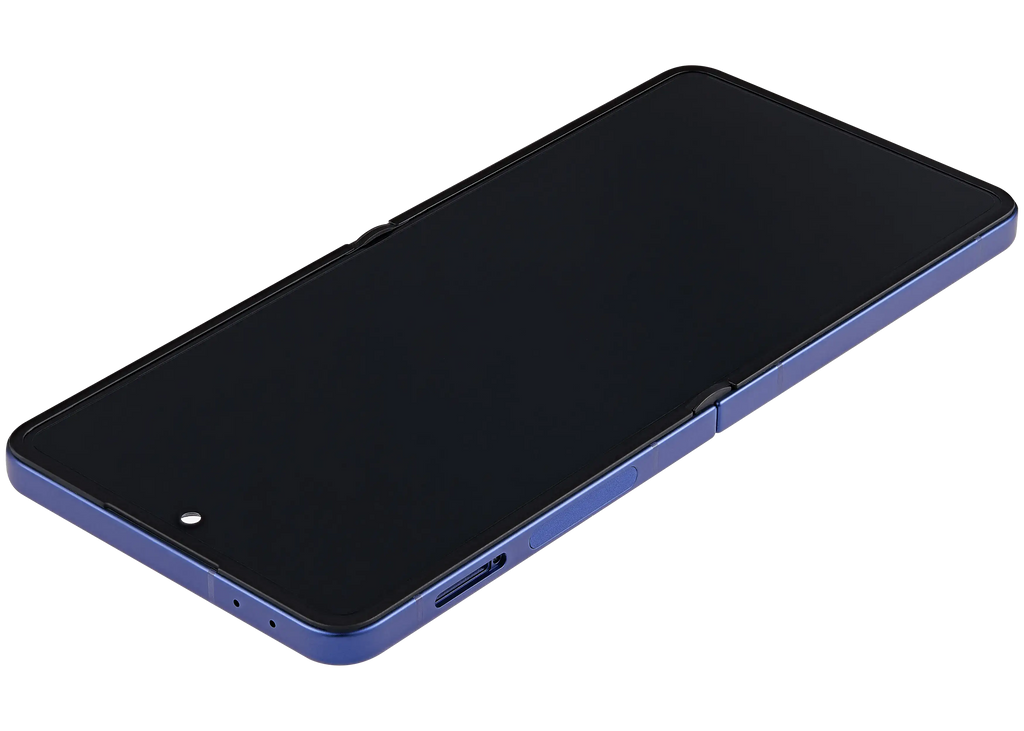 Inner OLED-Display mit Rahmen Compatible für Samsung Galaxy Z Flip 7 5G (US-Version) (Refurbished) (Blue Shadow)