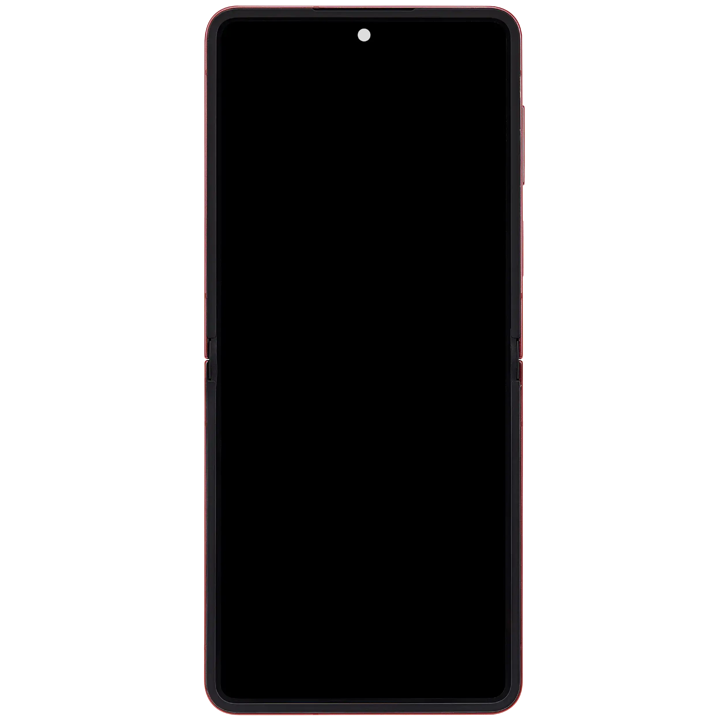 Inner OLED-Display mit Rahmen Compatible für Samsung Galaxy Z Flip 7 5G (US-Version) (Refurbished) (Coral Rot)
