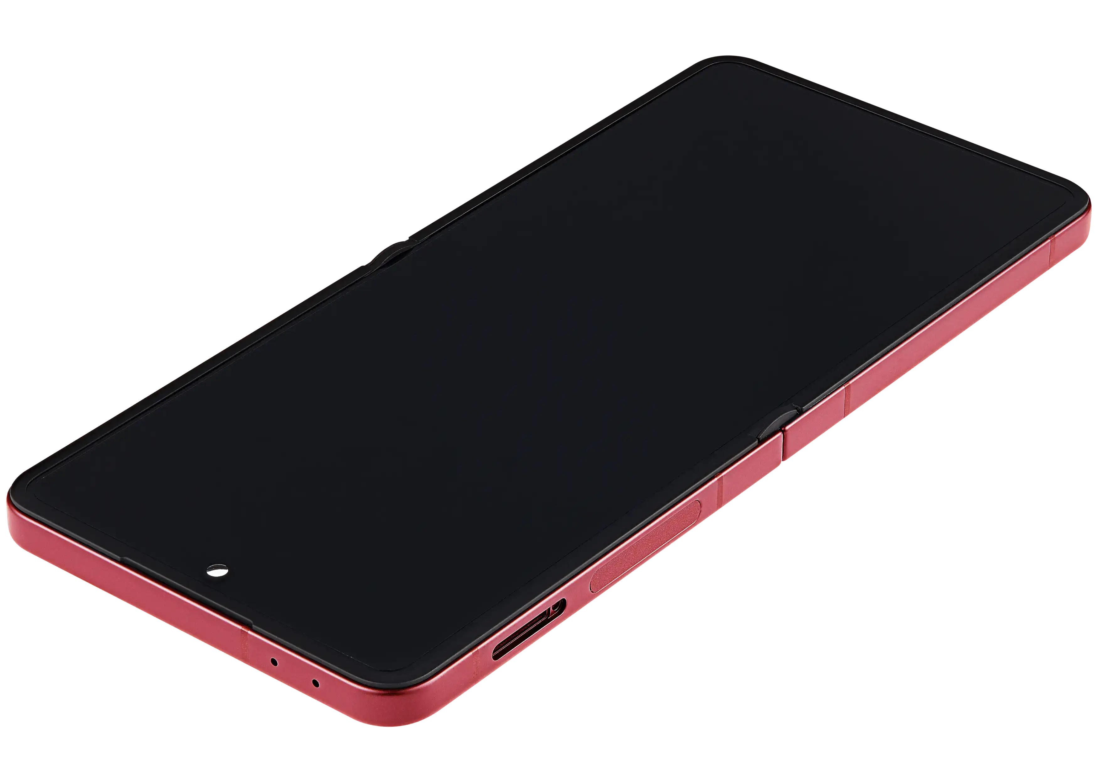 Inner OLED-Display mit Rahmen Compatible für Samsung Galaxy Z Flip 7 5G (US-Version) (Refurbished) (Coral Rot)