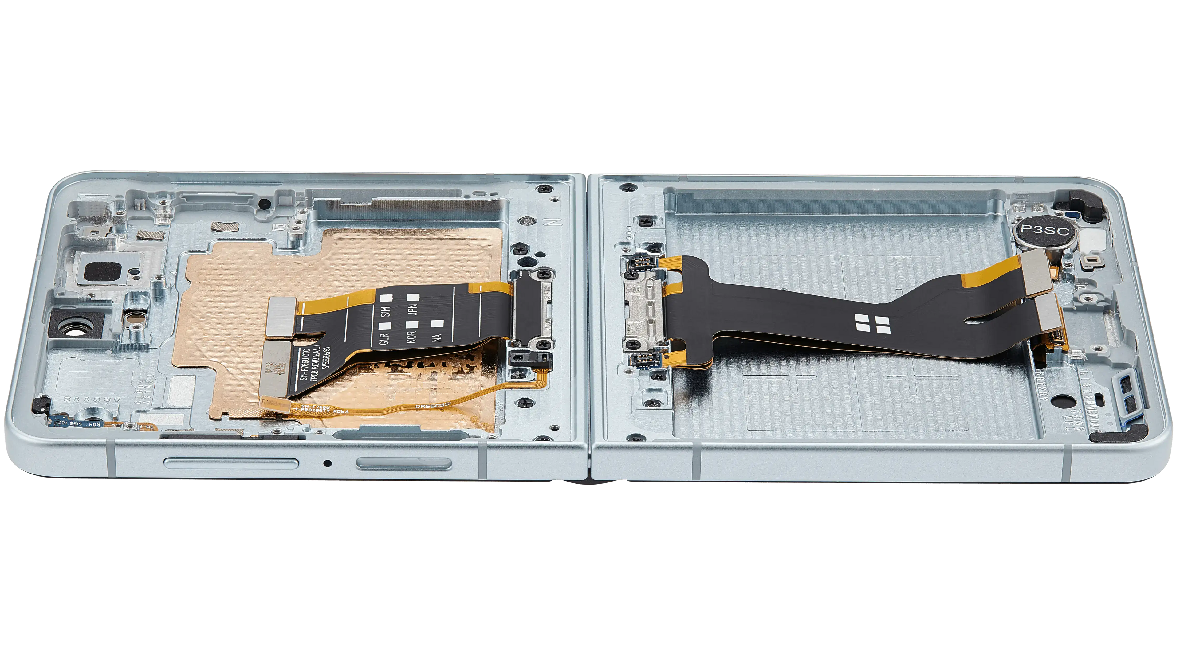 Inner OLED-Display mit Rahmen Compatible für Samsung Galaxy Z Flip 7 5G (US-Version) (Refurbished) (Mint)