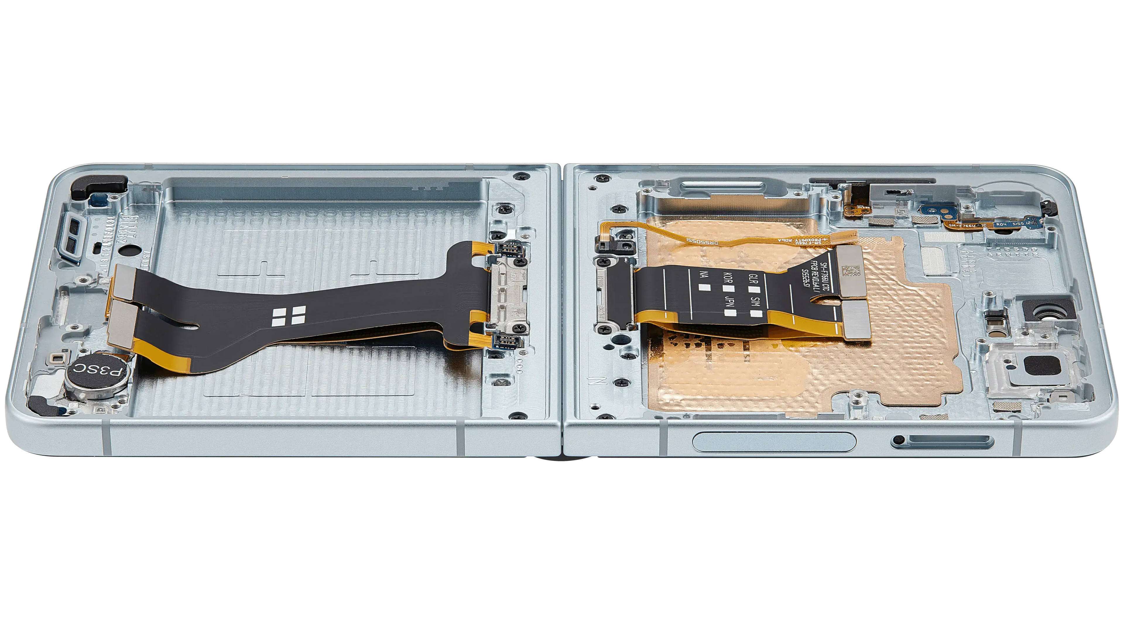 Inner OLED-Display mit Rahmen Compatible für Samsung Galaxy Z Flip 7 5G (US-Version) (Refurbished) (Mint)