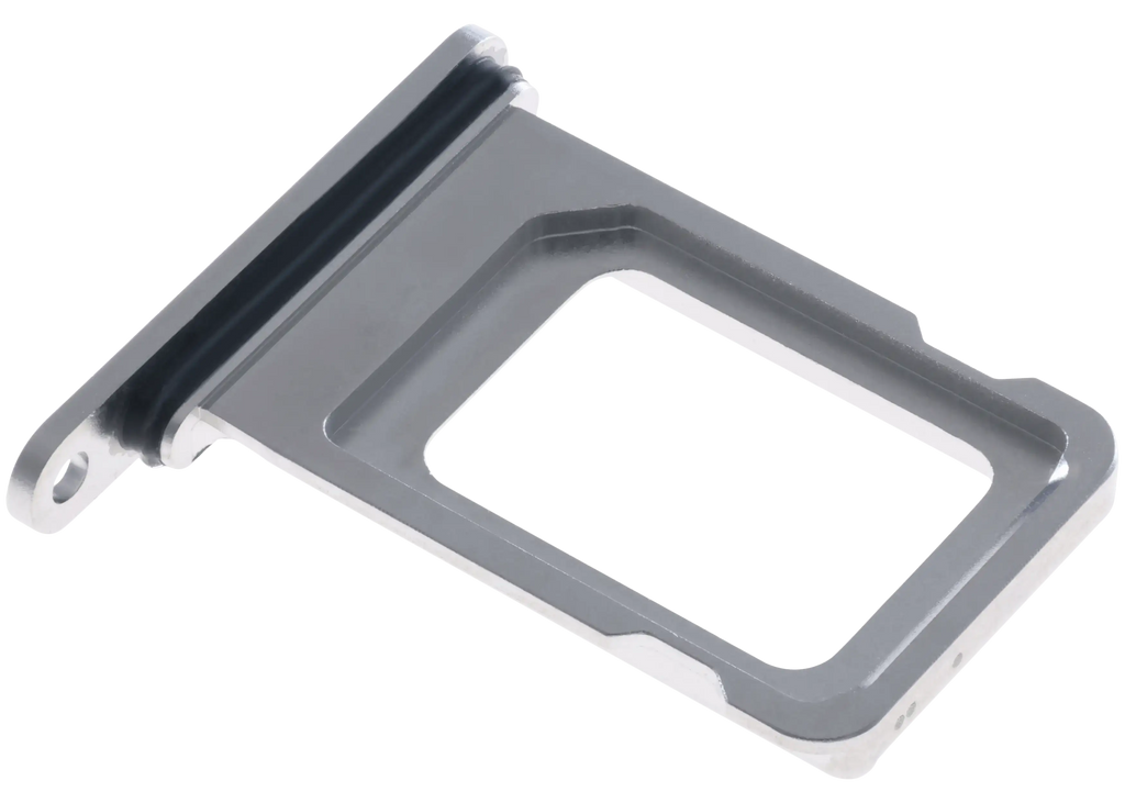 SIM-Kartenfach kompatibel mit iPhone 12 Pro Max (Service Pack) (Silber)