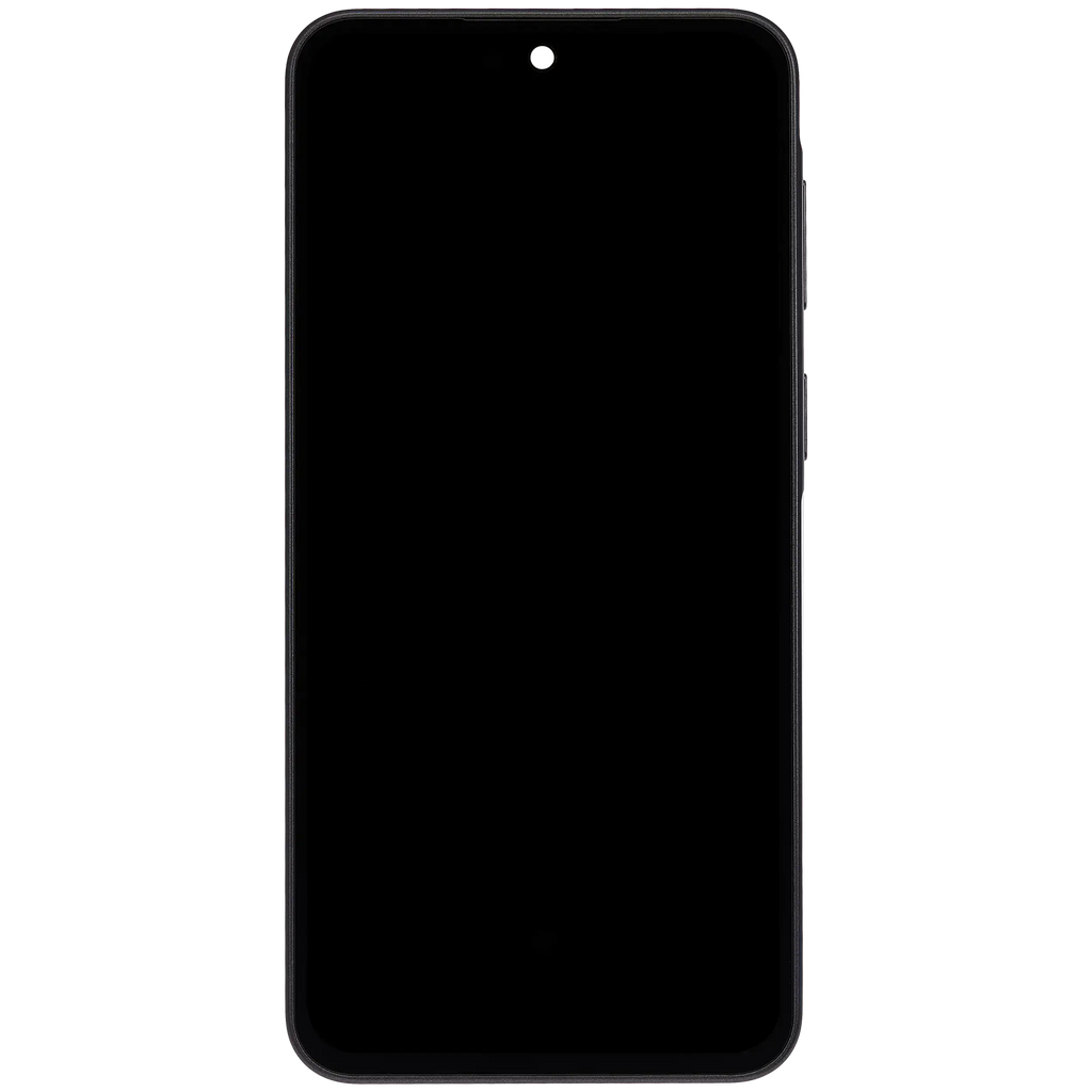 OLED-Display mit Rahmen für Samsung Galaxy A37 5G (A376 / 2026) (Refurbished) (Charkoal)