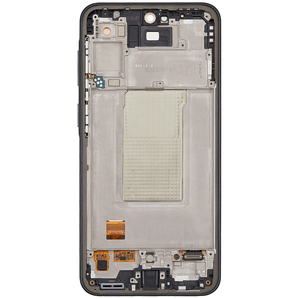 OLED-Display mit Rahmen für Samsung Galaxy A37 5G (A376 / 2026) (Refurbished) (Charkoal)