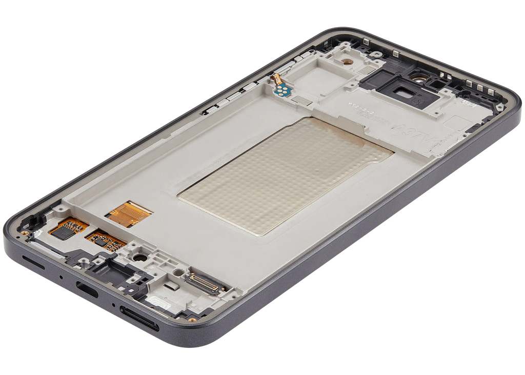 OLED-Display mit Rahmen für Samsung Galaxy A37 5G (A376 / 2026) (Refurbished) (Charkoal)