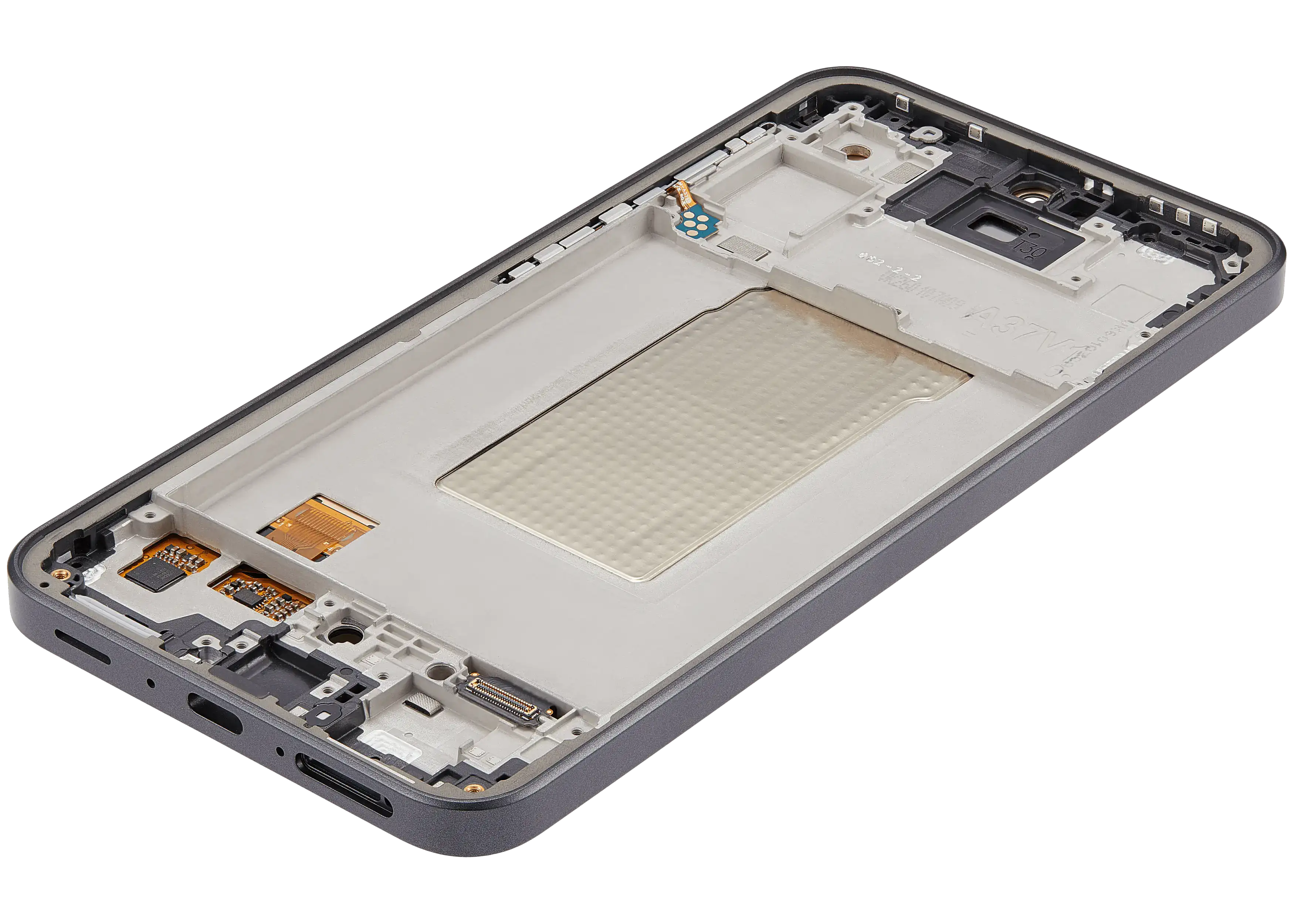 OLED-Display mit Rahmen für Samsung Galaxy A37 5G (A376 / 2026) (Refurbished) (Charkoal)