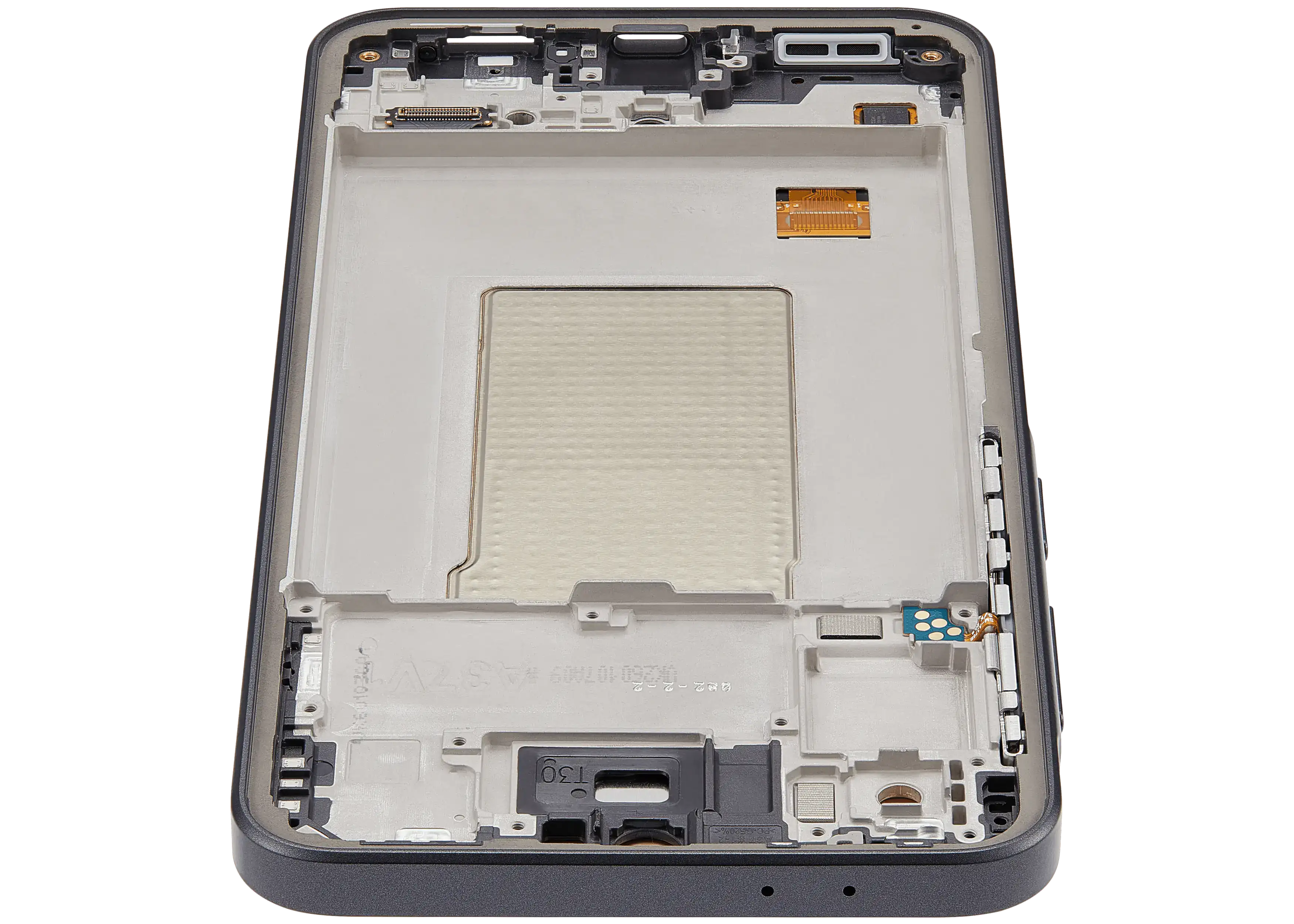 OLED-Display mit Rahmen für Samsung Galaxy A37 5G (A376 / 2026) (Refurbished) (Charkoal)