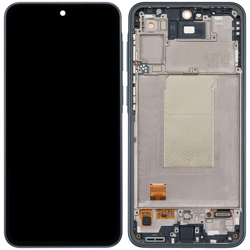 OLED-Display mit Rahmen für Samsung Galaxy A37 5G (A376 / 2026) (Refurbished) (Graygreen)