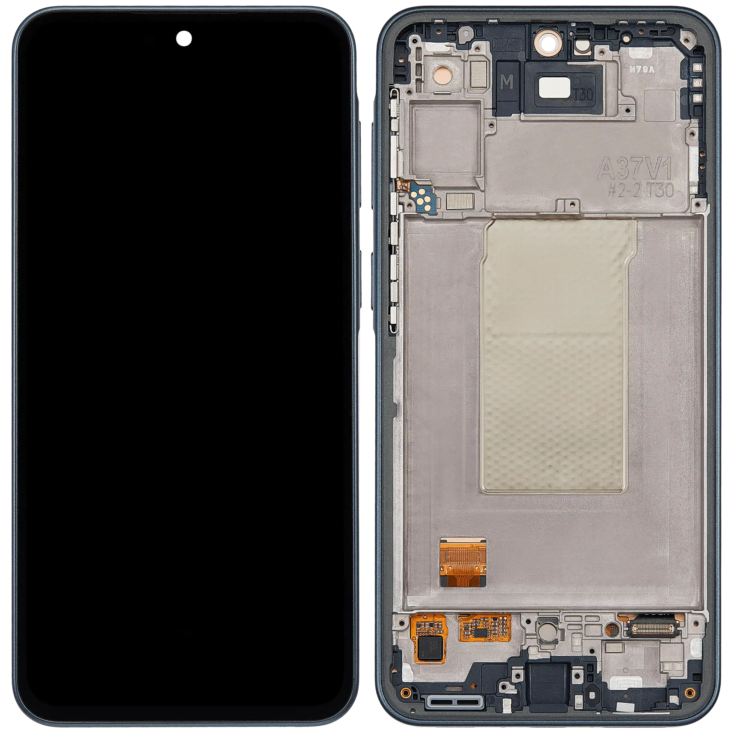 OLED-Display mit Rahmen für Samsung Galaxy A37 5G (A376 / 2026) (Refurbished) (Graygreen)