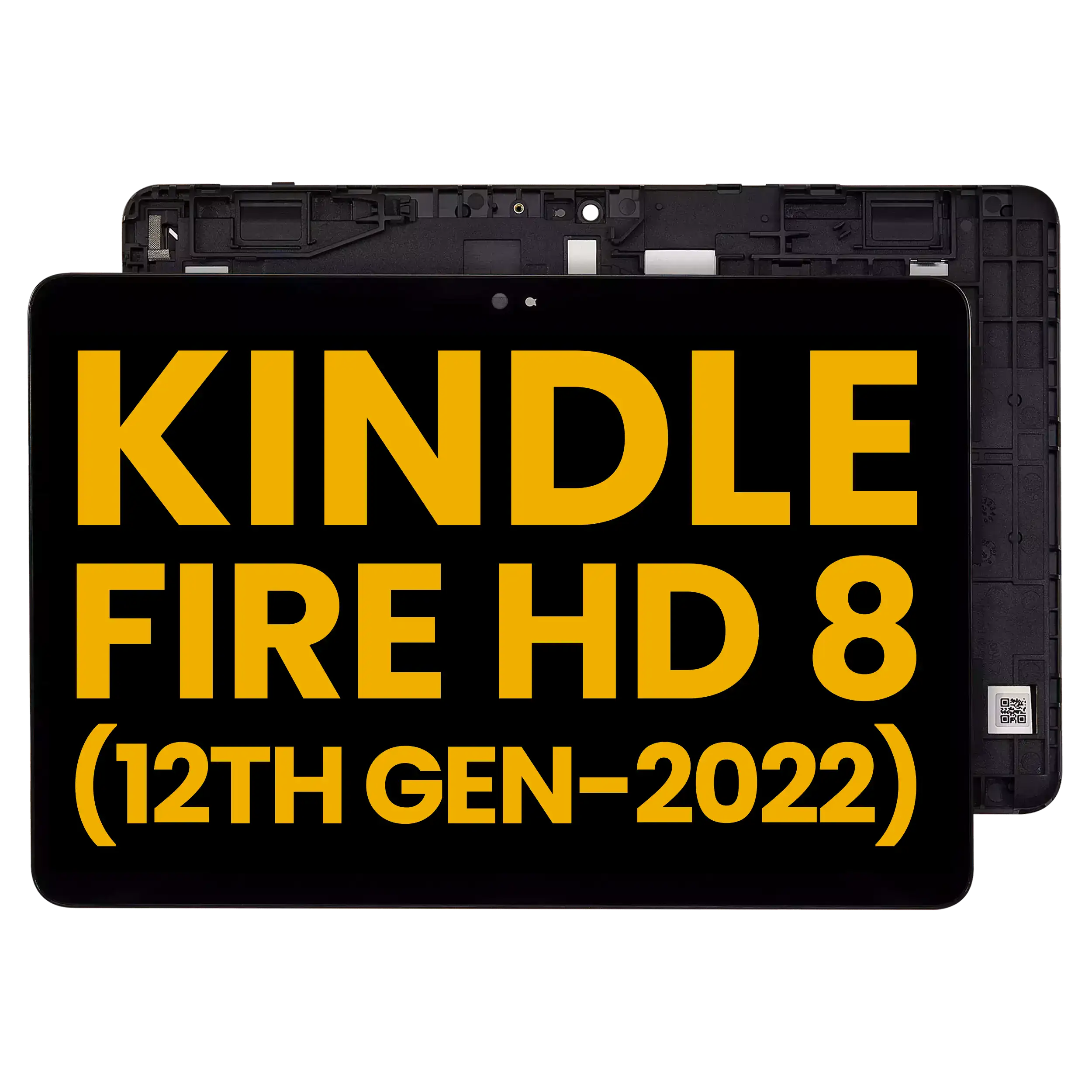 LCD-Complettdisplay mit Rahmen für Amazon Kindle Fire HD 8 (2022) Refurb.