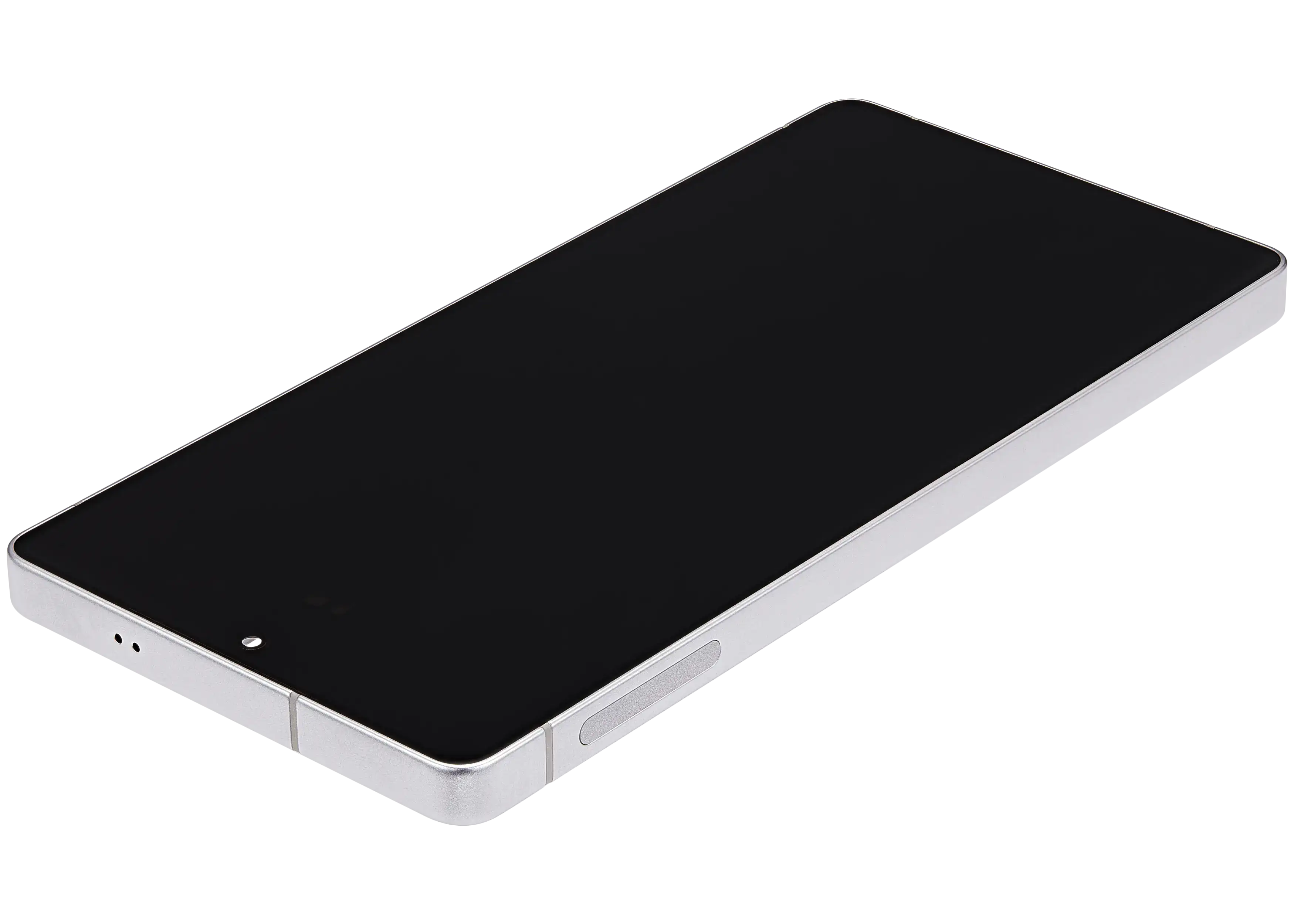 OLED-Display mit Rahmen für Samsung Galaxy S25 Ultra 5G (US & International) (Aftermarket Plus) (120Hz) (Titanium Weiß Silber)