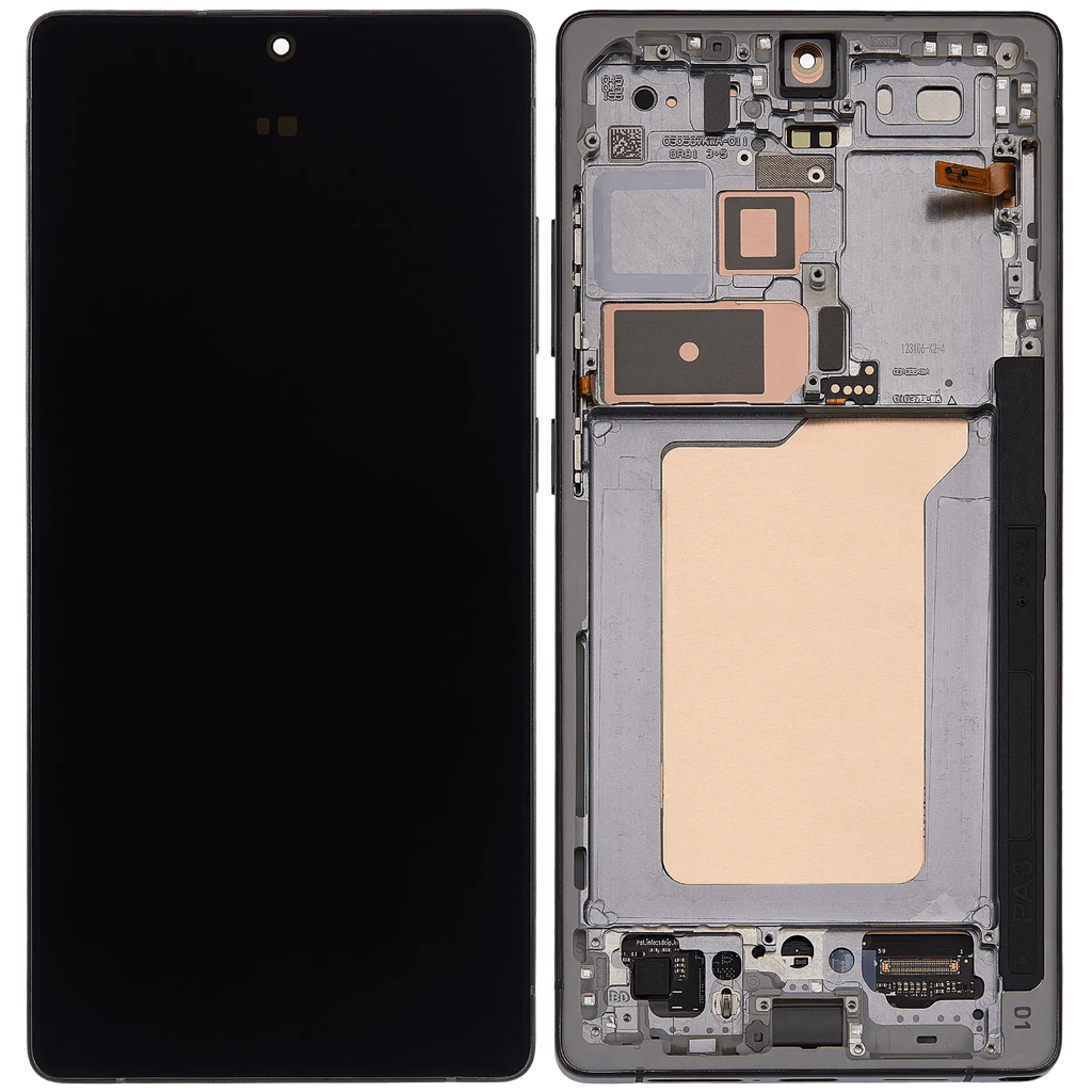 OLED-Display mit Rahmen für Samsung Galaxy S25 Ultra 5G (US & International) (Aftermarket Plus) (120Hz) (Titanium Jet Black)