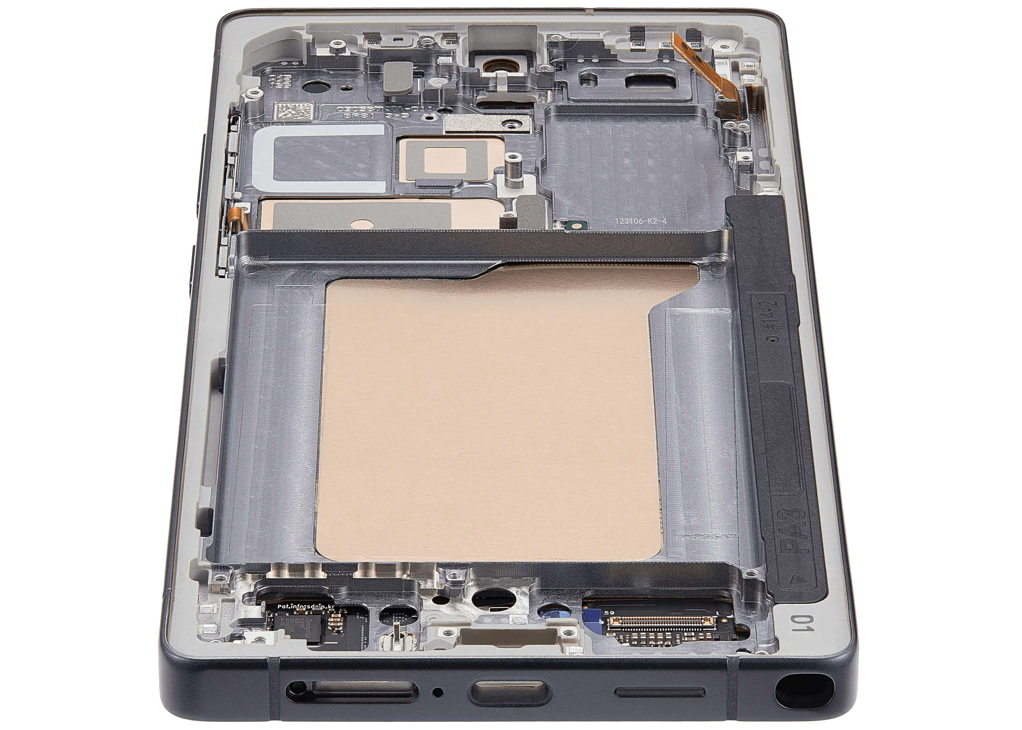 OLED-Display mit Rahmen für Samsung Galaxy S25 Ultra 5G (US & International) (Aftermarket Plus) (120Hz) (Titanium Jet Black)