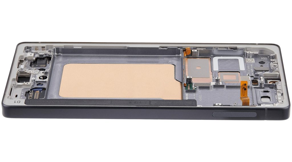 OLED-Display mit Rahmen für Samsung Galaxy S25 Ultra 5G (US & International) (Aftermarket Plus) (120Hz) (Titanium Jet Black)