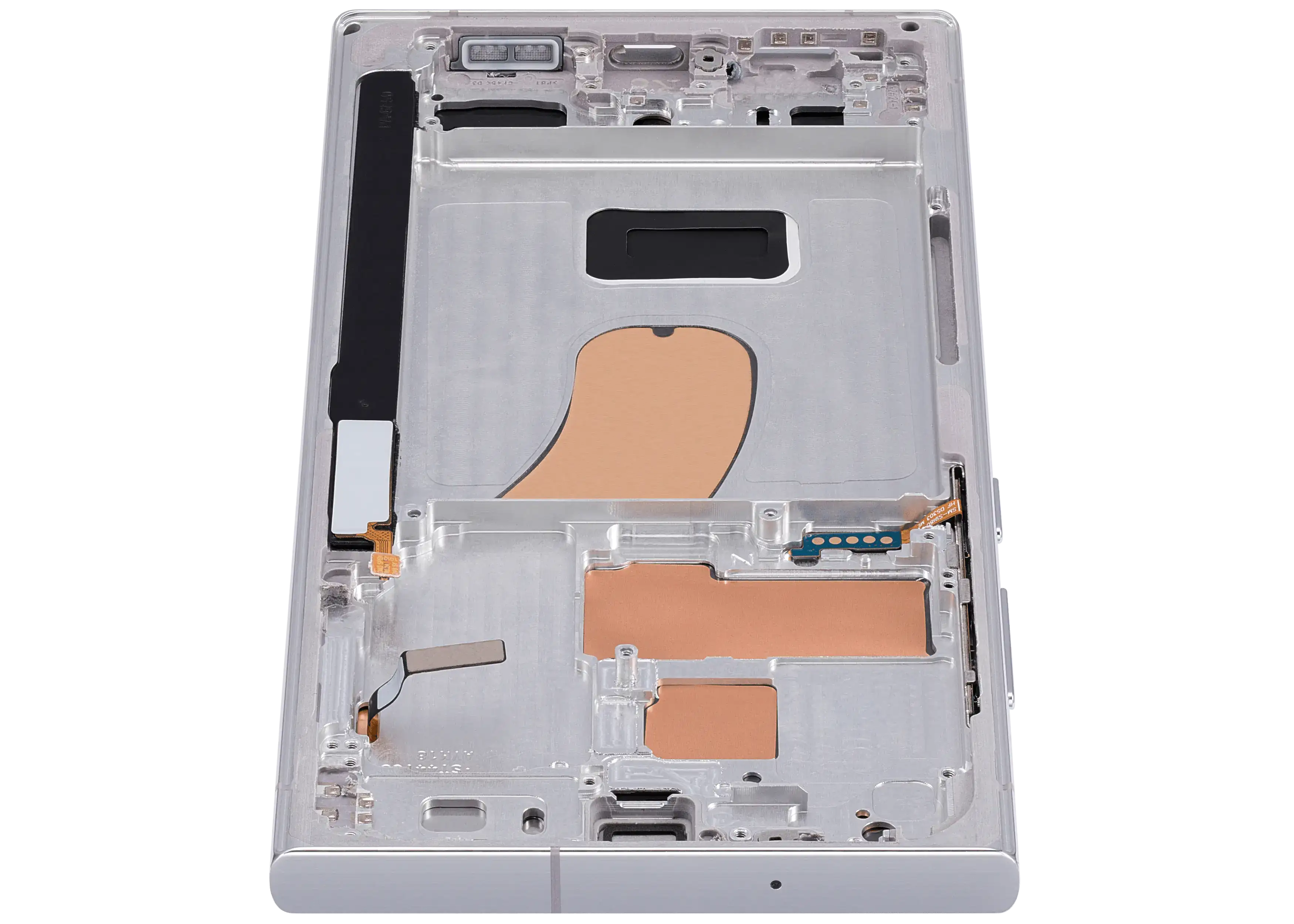 OLED-Display mit Rahmen für Samsung Galaxy S23 Ultra (US & International) (Aftermarket Plus) (120Hz) (Sky Blue)