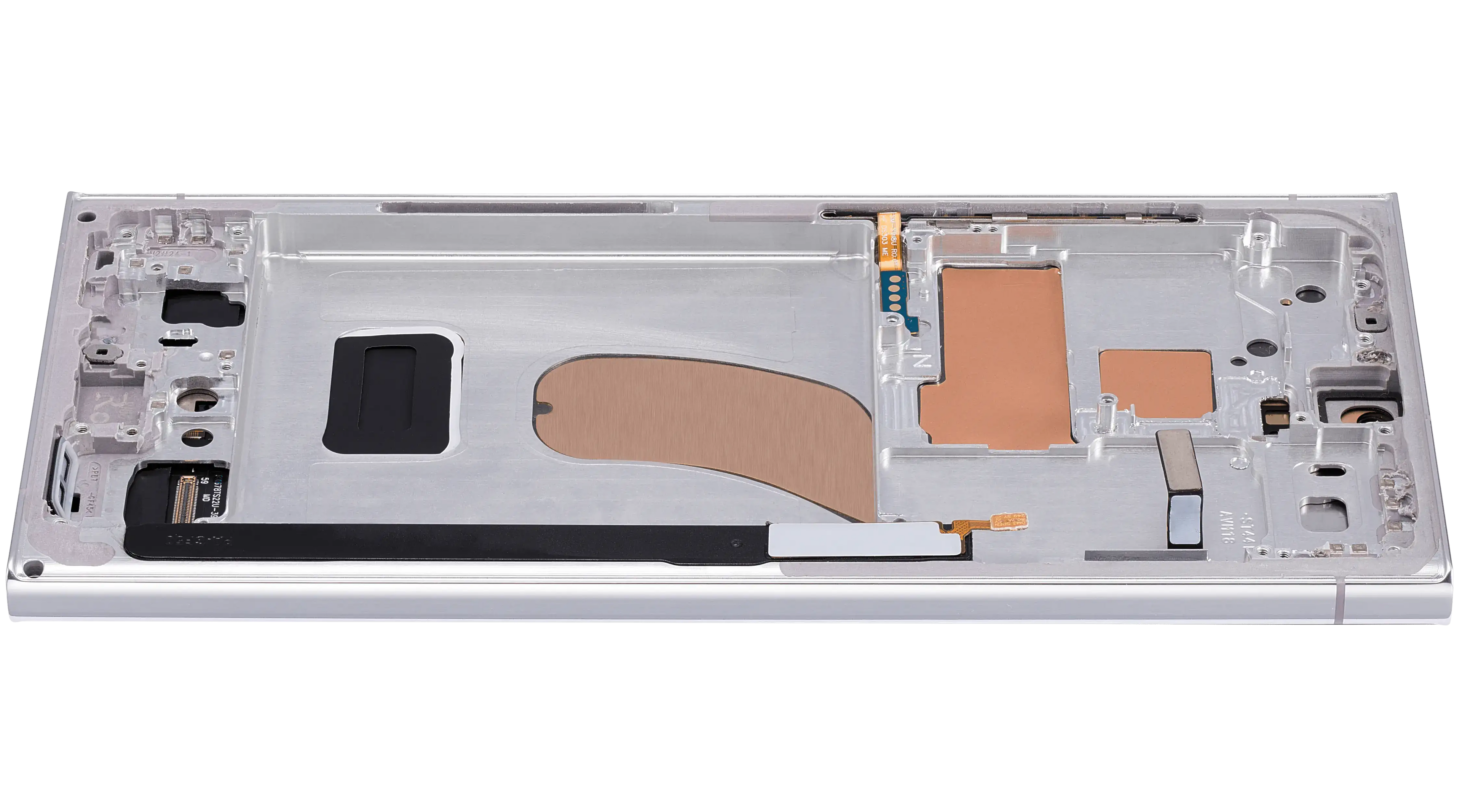 OLED-Display mit Rahmen für Samsung Galaxy S23 Ultra (US & International) (Aftermarket Plus) (120Hz) (Sky Blue)