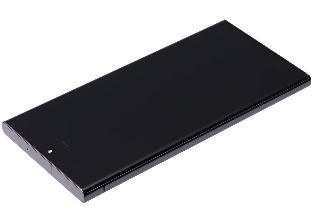 OLED-Display mit Rahmen für Samsung Galaxy S23 Ultra (US & International) (Aftermarket Plus) (120Hz) (Grün)