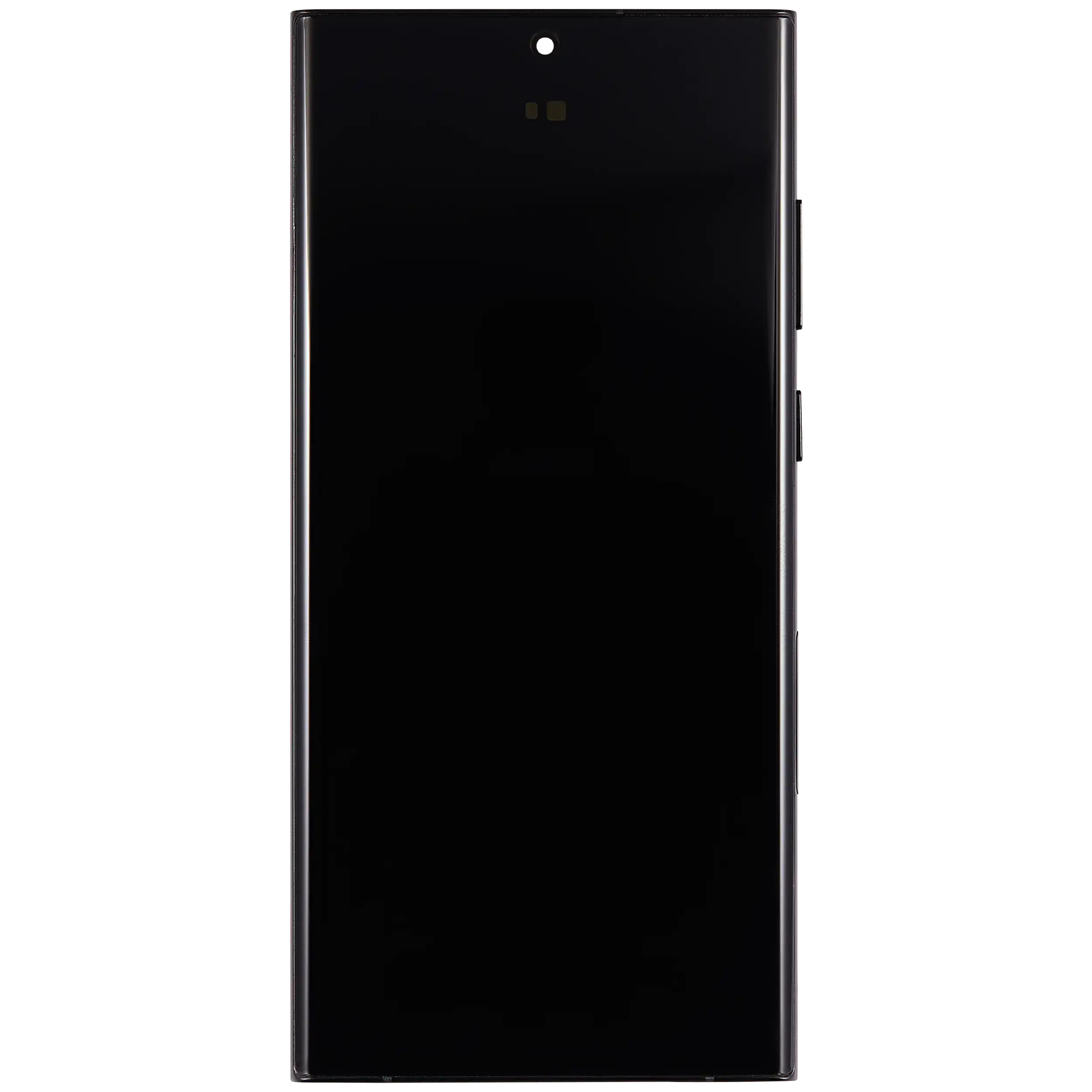 OLED-Display mit Rahmen für Samsung Galaxy S22 Ultra 5G (US & Internationale Version) (Aftermarket Plus) (120Hz) (Graphite / Sky Blue / Red)