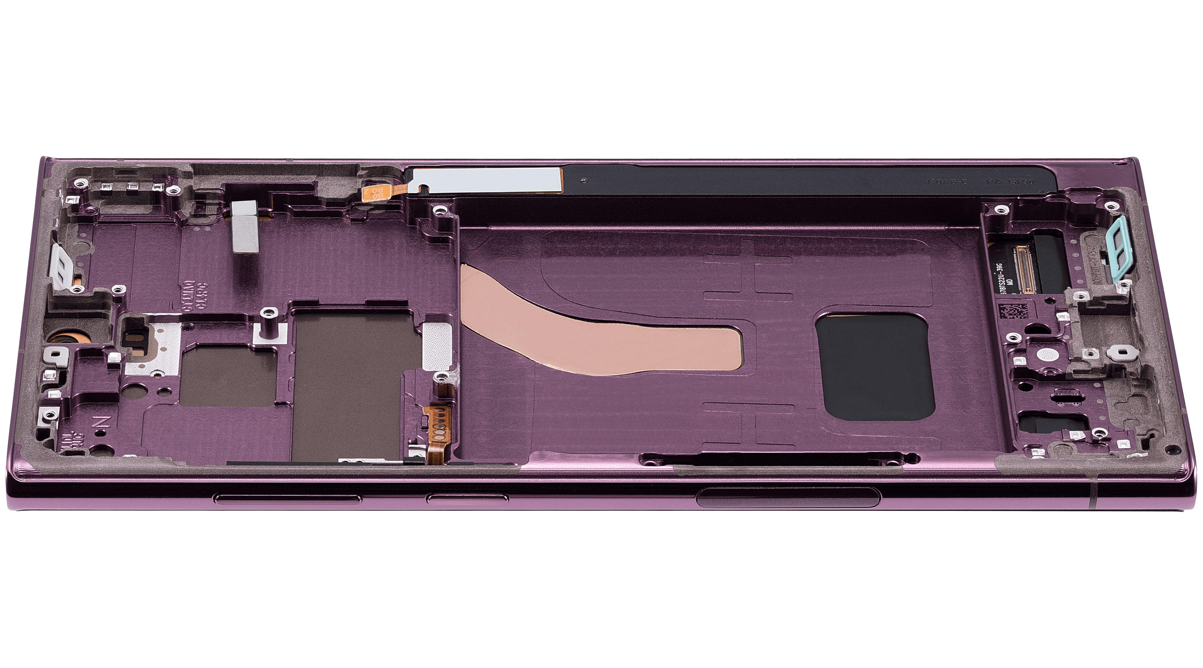 OLED-Display mit Rahmen für Samsung Galaxy S22 Ultra 5G (US & Internationale Version) (Aftermarket Plus) (120Hz) (Burgundy)