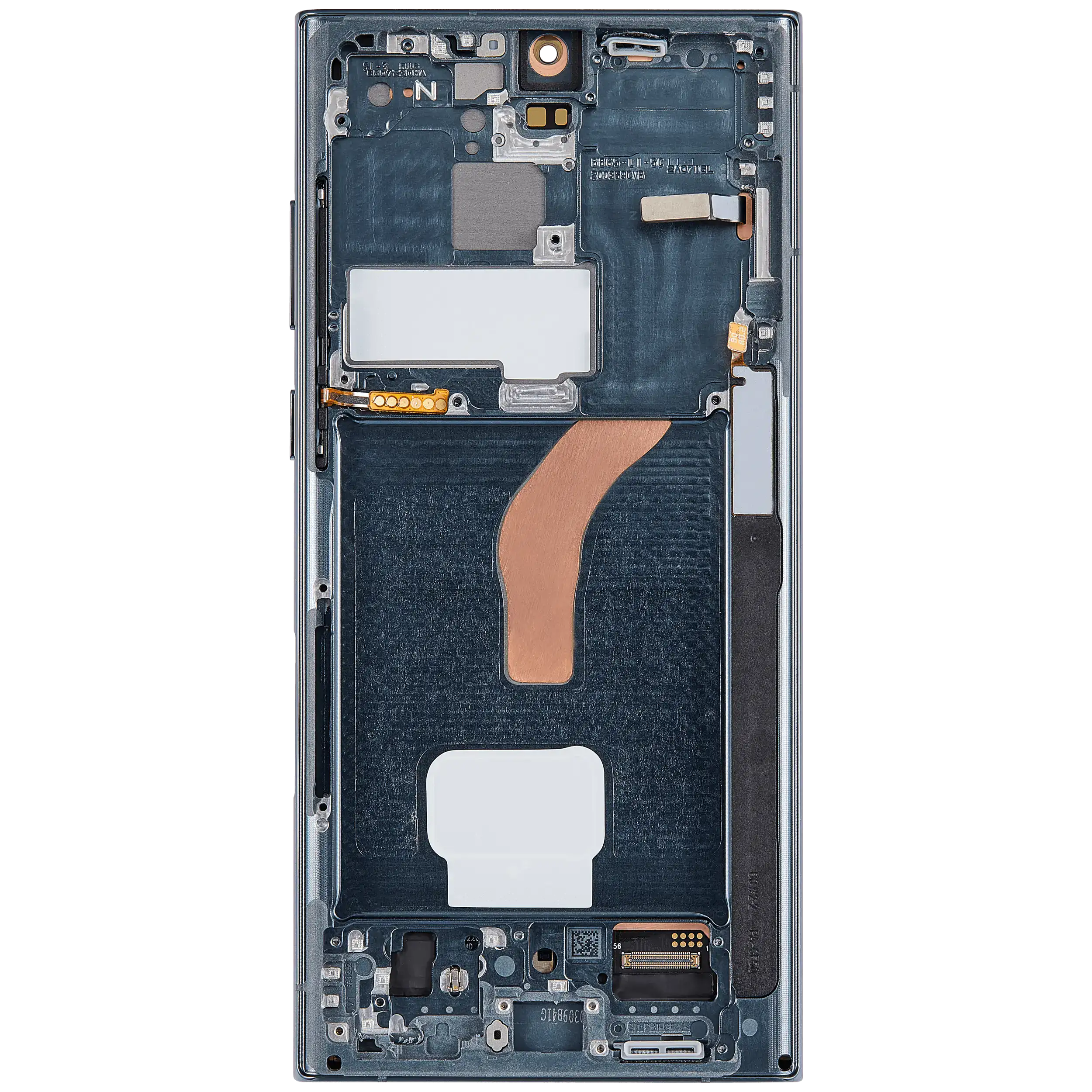 OLED-Display mit Rahmen für Samsung Galaxy S22 Ultra 5G (US & Internationale Version) (Aftermarket Plus) (120Hz) (Grün)
