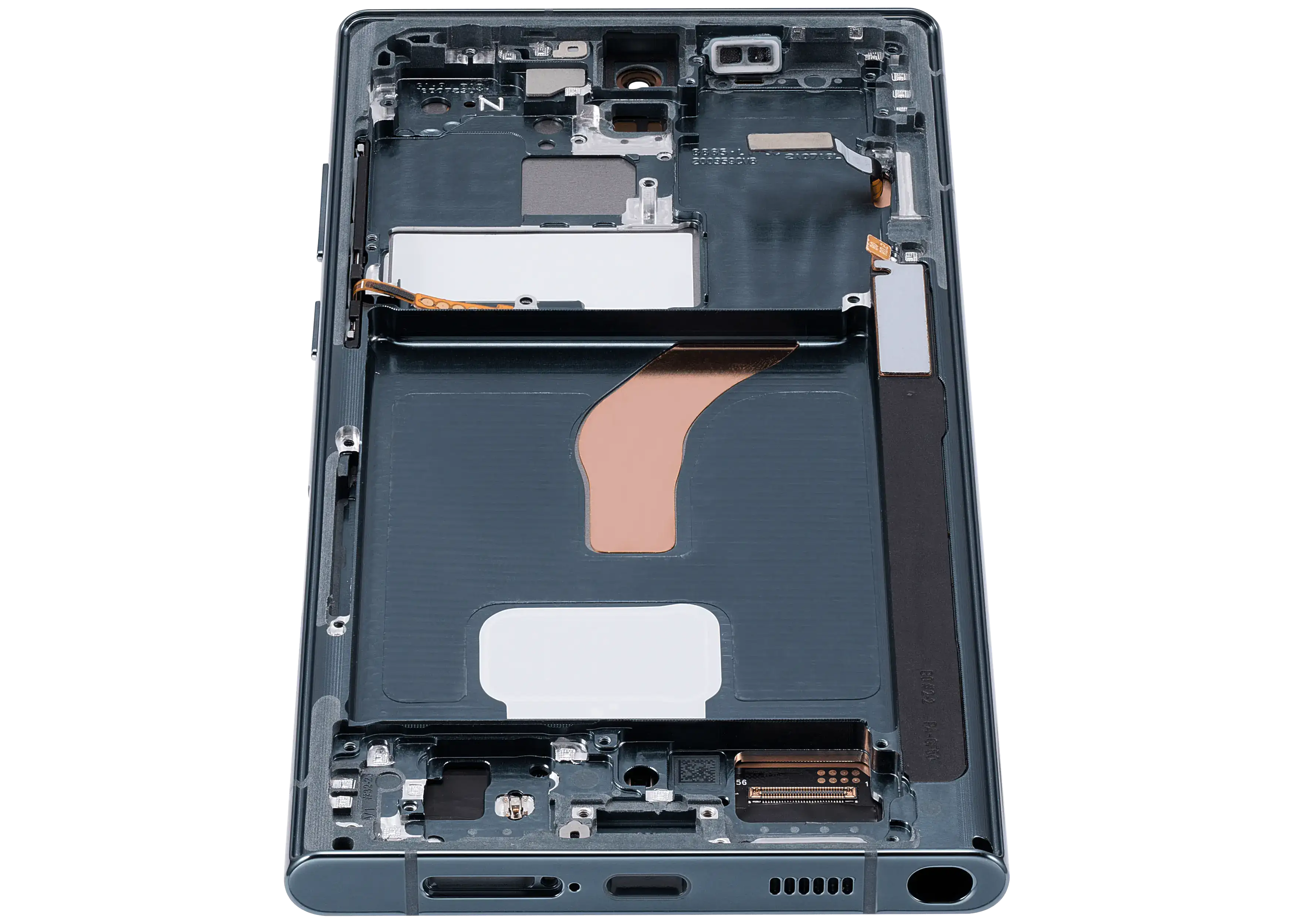 OLED-Display mit Rahmen für Samsung Galaxy S22 Ultra 5G (US & Internationale Version) (Aftermarket Plus) (120Hz) (Grün)