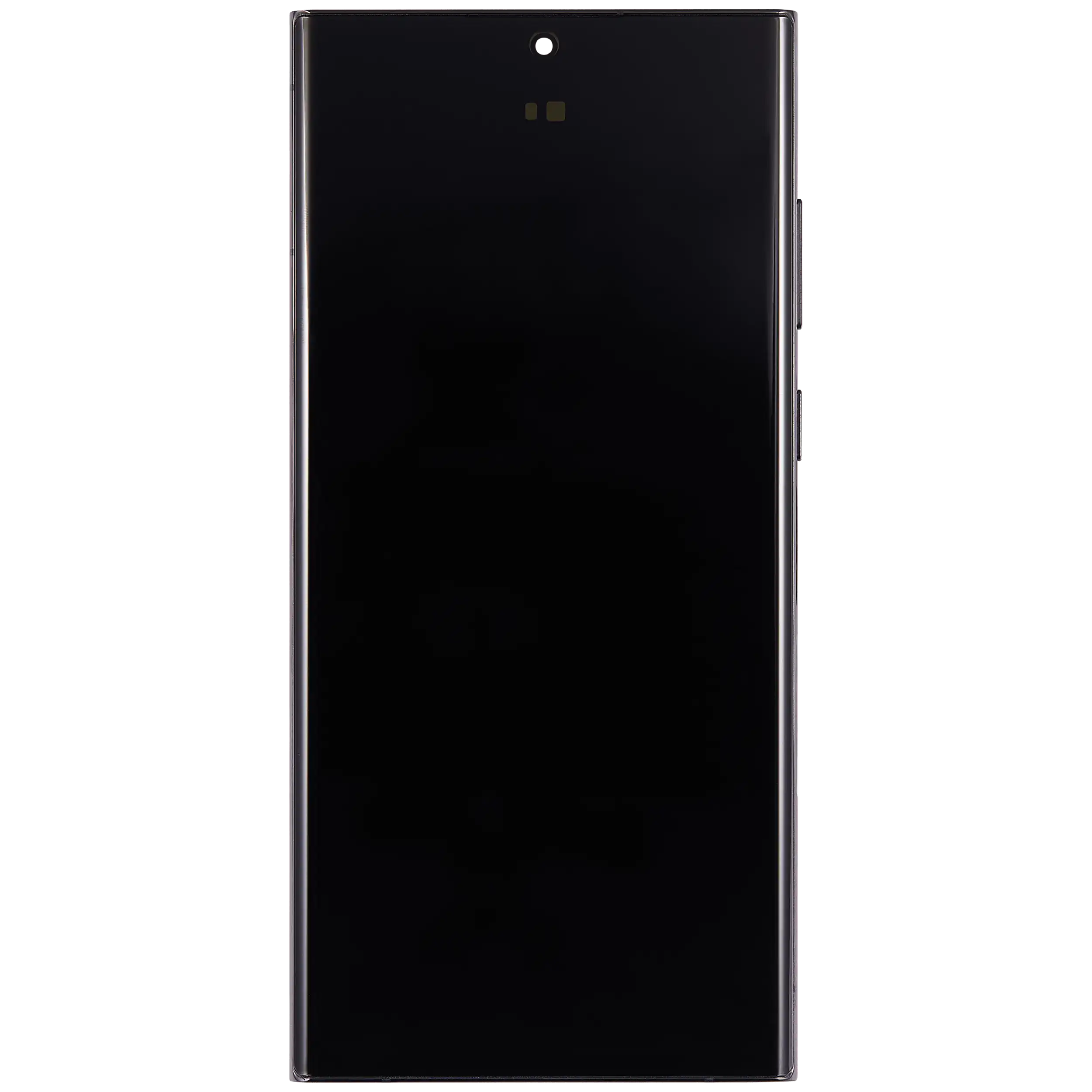 OLED-Display mit Rahmen für Samsung Galaxy S22 Ultra 5G (US & Internationale Version) (Aftermarket Plus) (120Hz) (Phantom Black)