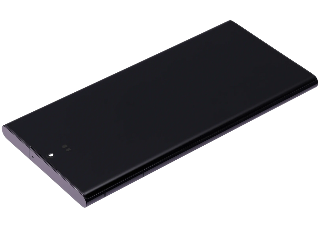 OLED-Display mit Rahmen für Samsung Galaxy S22 Ultra 5G (US & Internationale Version) (Aftermarket Plus) (120Hz) (Phantom Black)