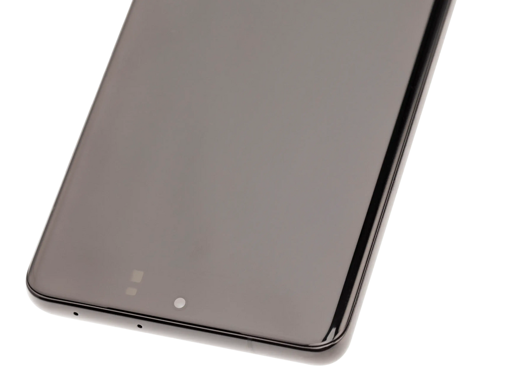 OLED-Display mit Rahmen für Samsung Galaxy S21 Ultra 5G (Aftermarket Plus) (120Hz) (Phantom Black)