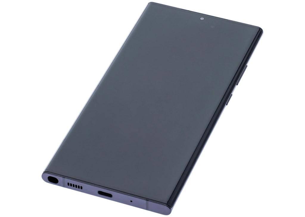 OLED-Display mit Rahmen für Samsung Galaxy Note 20 Ultra 5G (Aftermarket Plus) (120Hz) (Mystic Black)