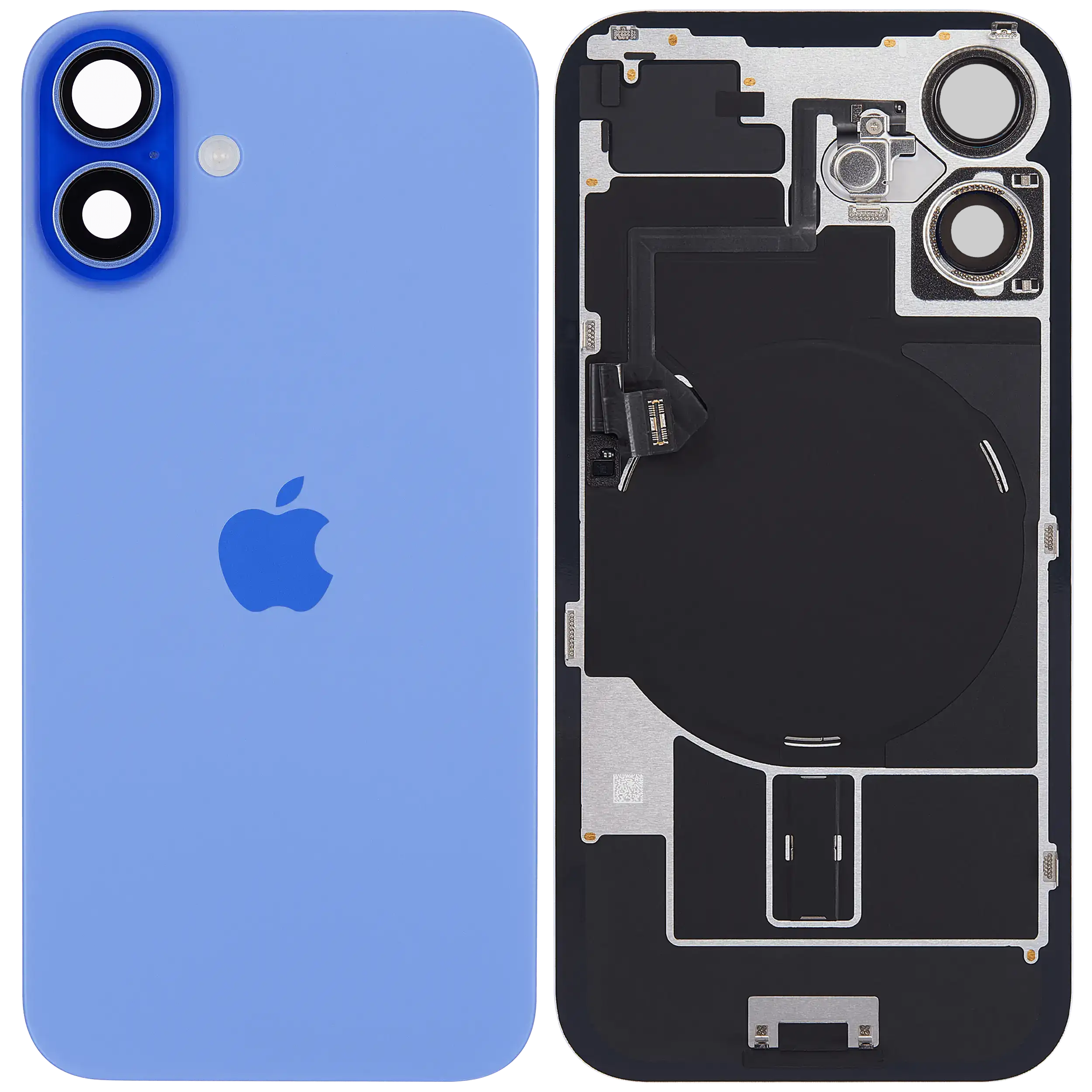 Backcover mit MagSafe Magnet & NFC & Blitz-Flexkabel für iPhone 16 Plus (Service Pack) (Ultramarine)