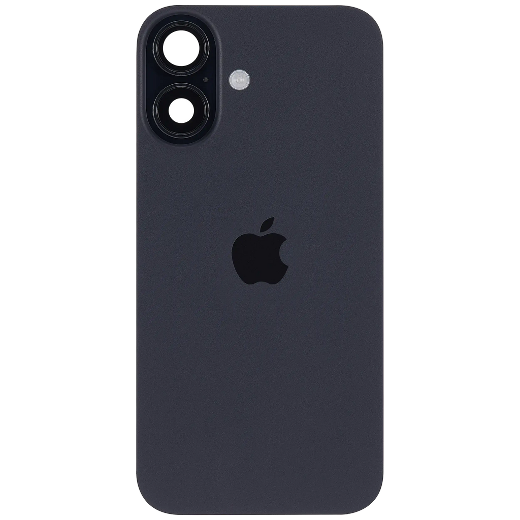 Backcover mit MagSafe Magnet & NFC & Blitz-Flexkabel für iPhone 16 (Service Pack) (Schwarz)