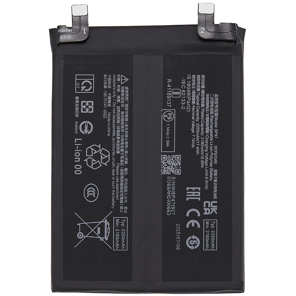 Replacement Battery for Xiaomi Redmi Note 11 Pro Plus 5G (BP47)