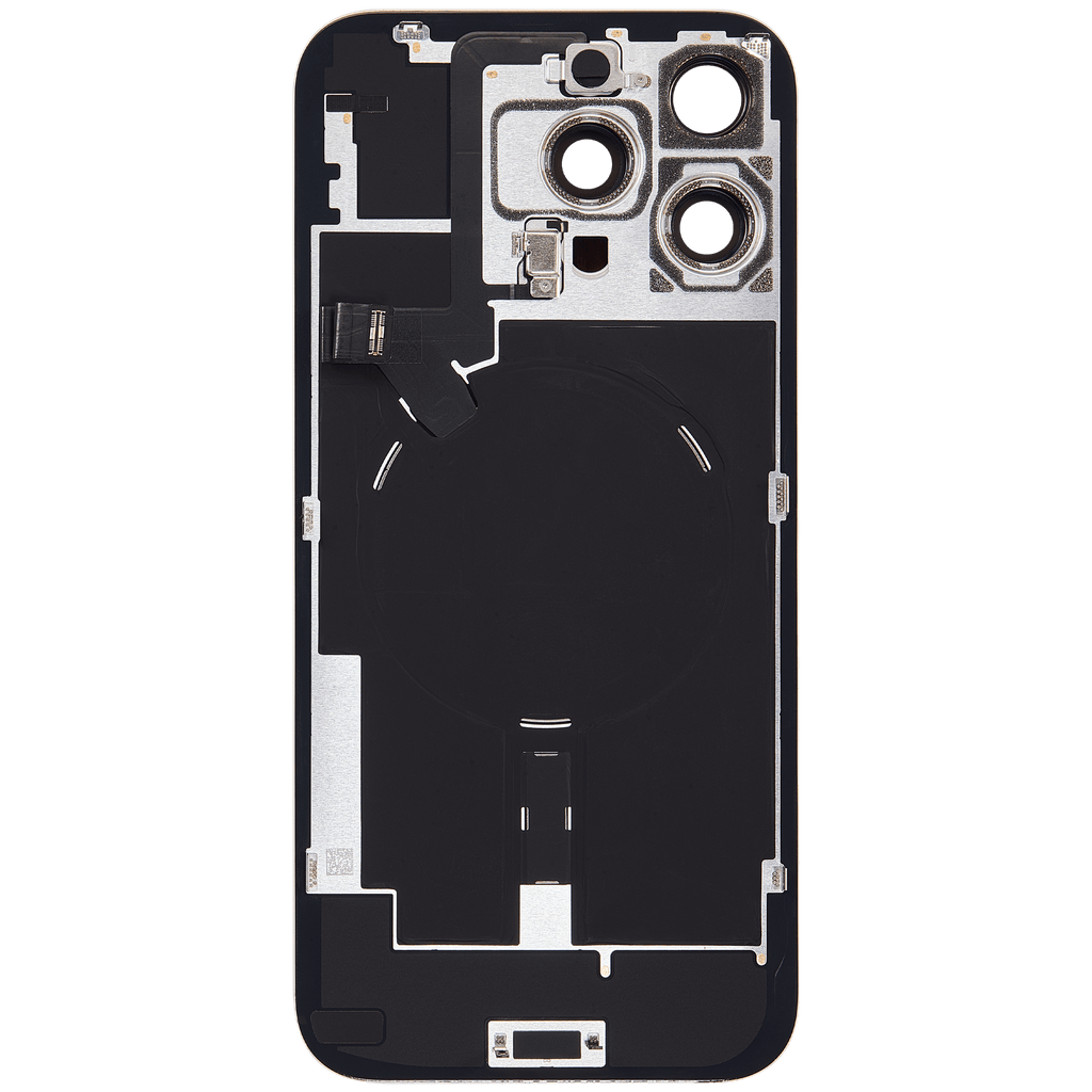 Backcover mit MagSafe Magnet & NFC & Blitz-Flexkabel für iPhone 16 Pro Max (Service Pack) (Desert Titanium)